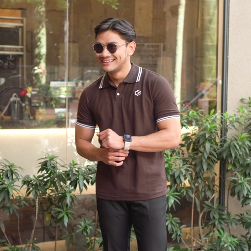 Polo Shirt Pria Oliver Lengan Pendek Kaos Kerah Premium