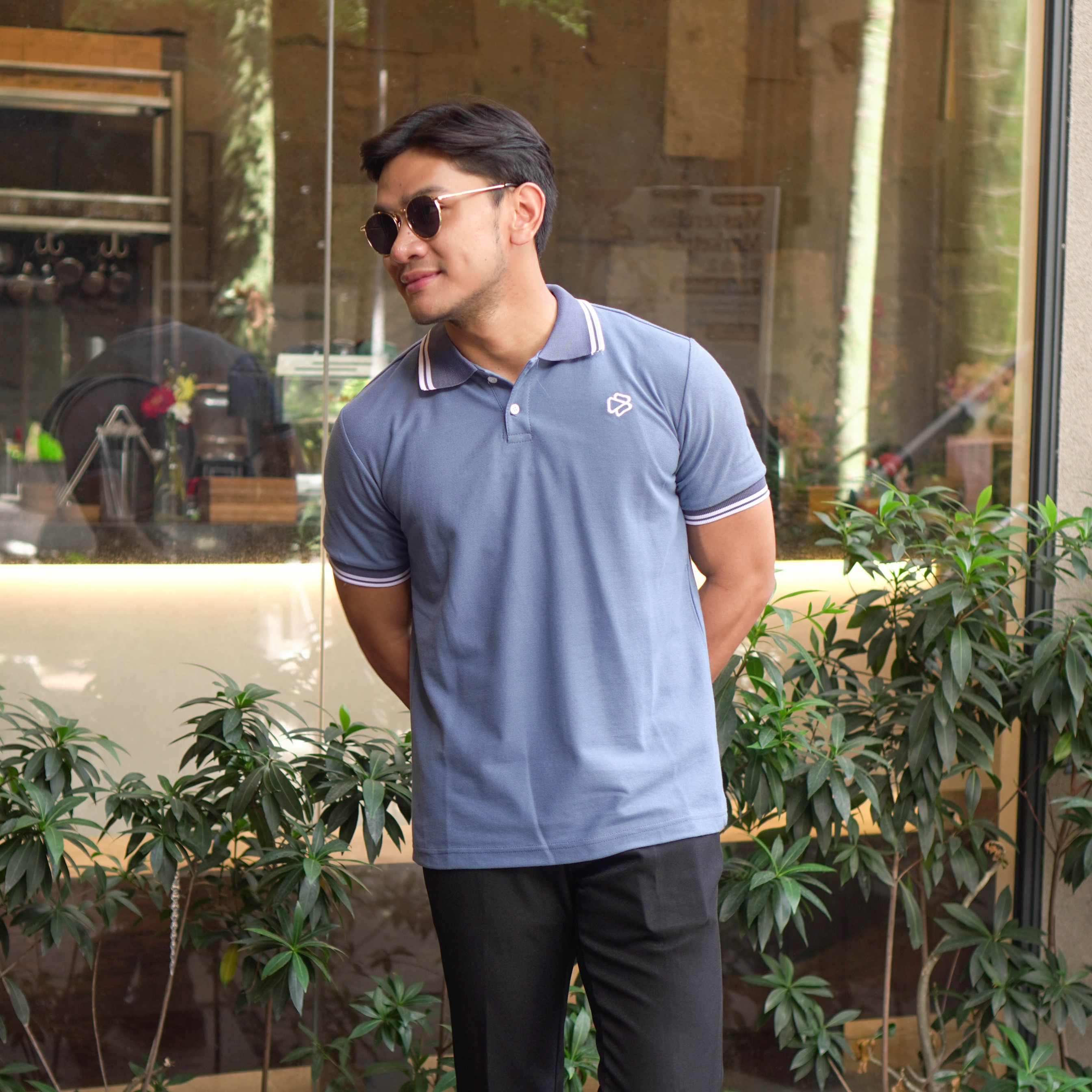 Polo Shirt Pria Oliver Lengan Pendek Kaos Kerah Premium