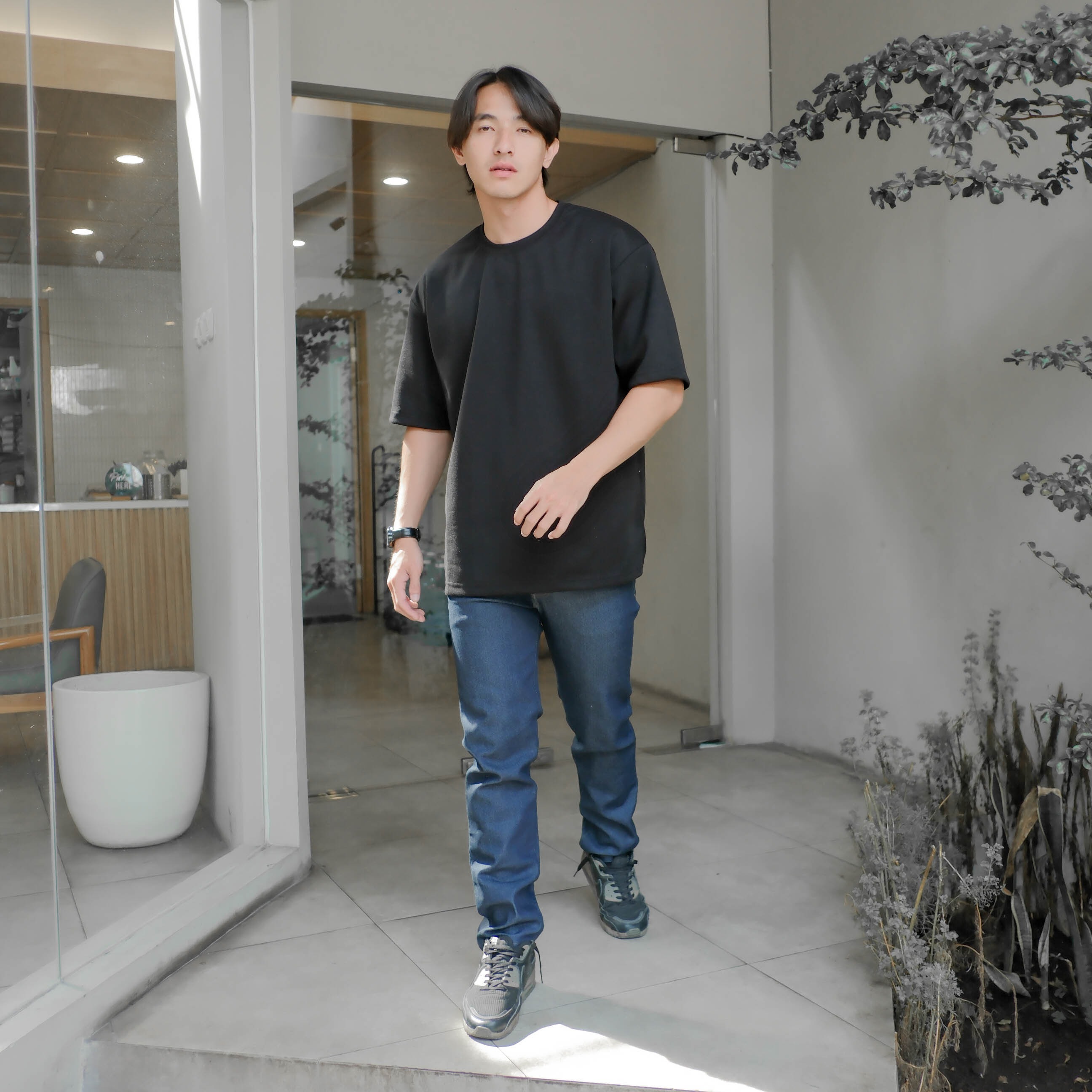 Kaos Oversize Pria Elixio - Baju Kaos Pria Polos