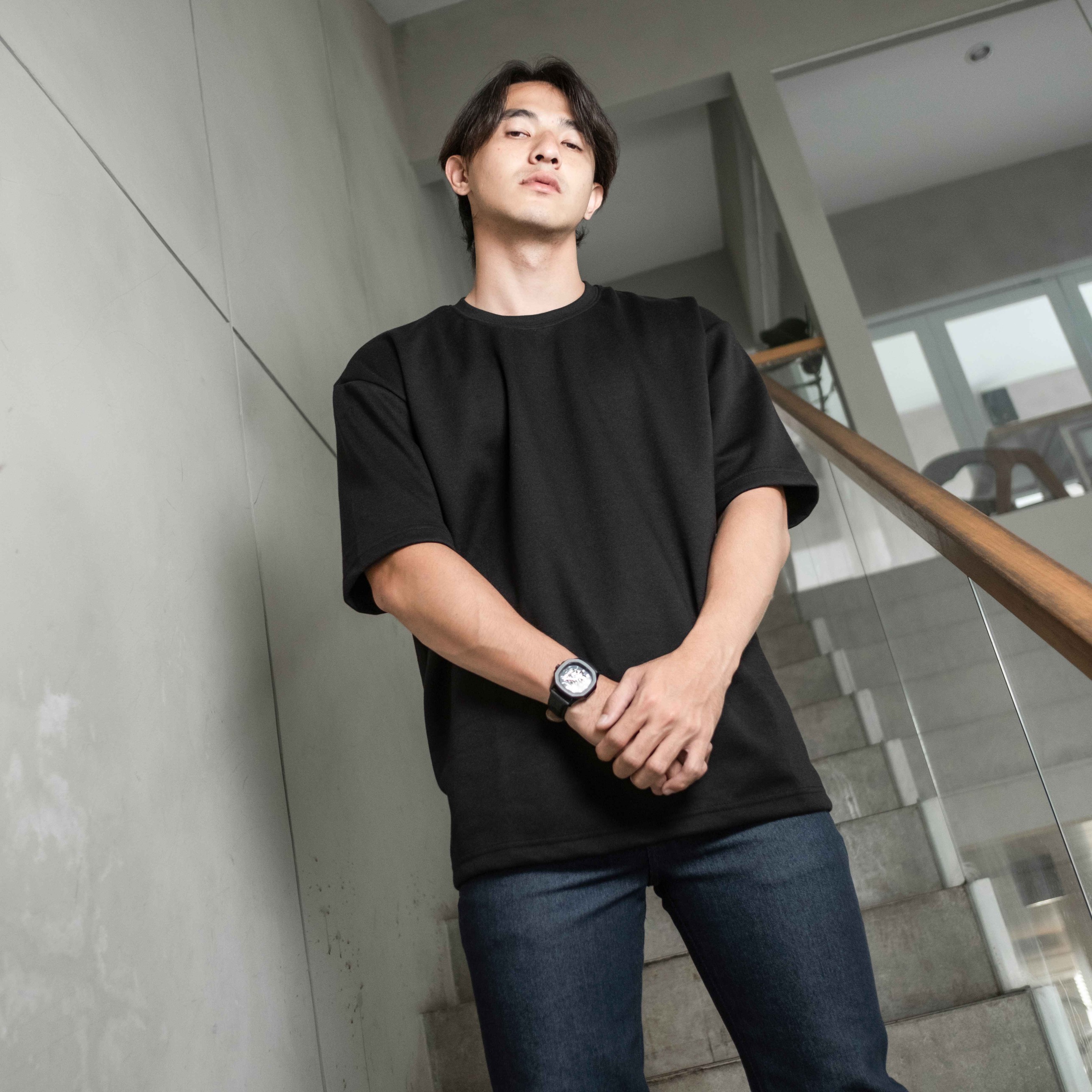 Kaos Oversize Pria Elixio - Baju Kaos Pria Polos