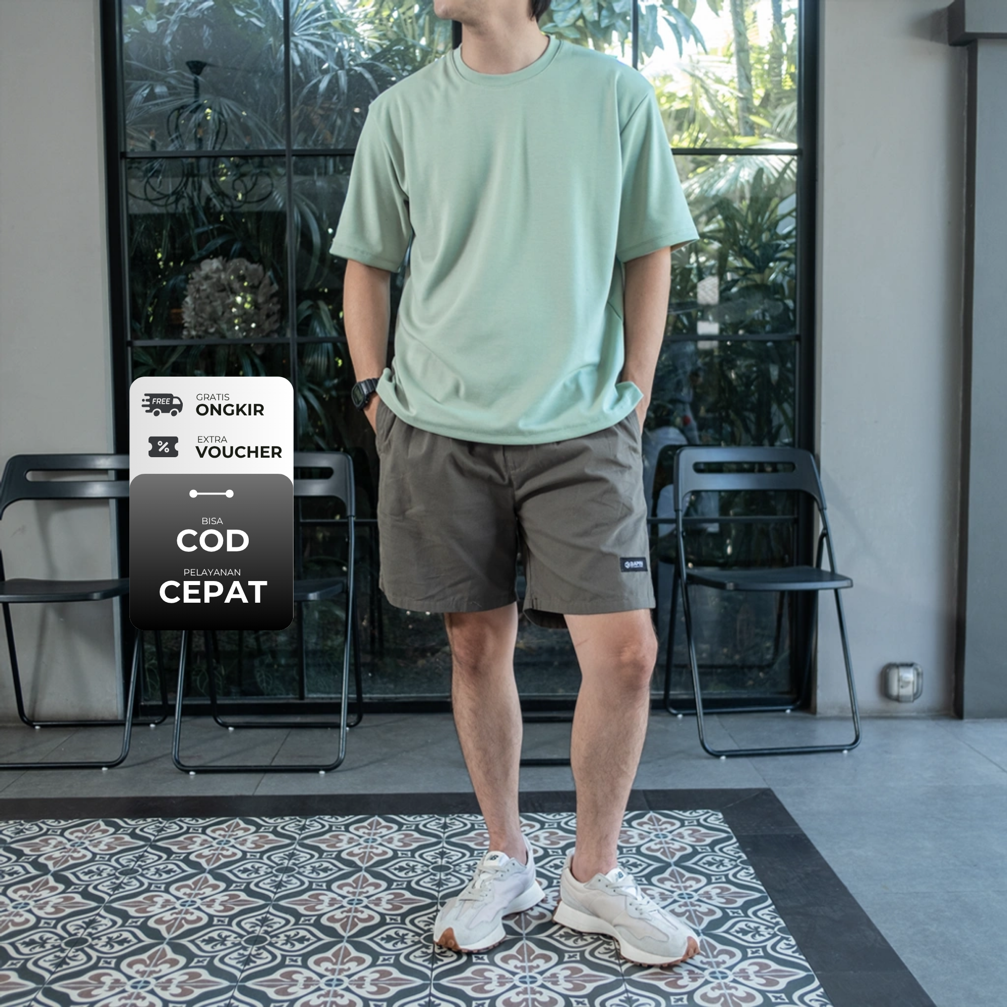 Kaos Oversize Pria Ceillo - Baju Kaos Pria Polos
