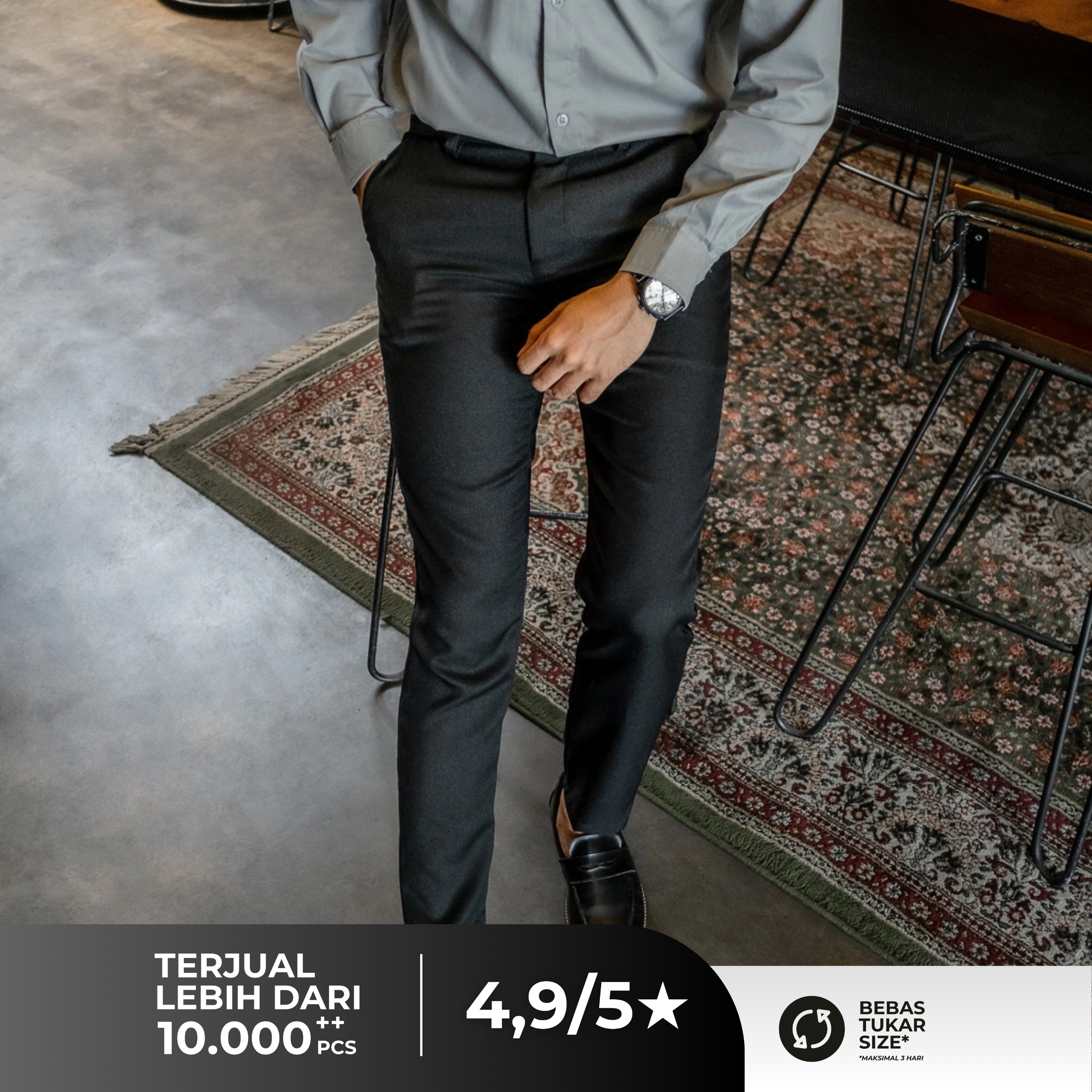 Celana Bahan Formal Pria Original - Trousers Pants Slimfit