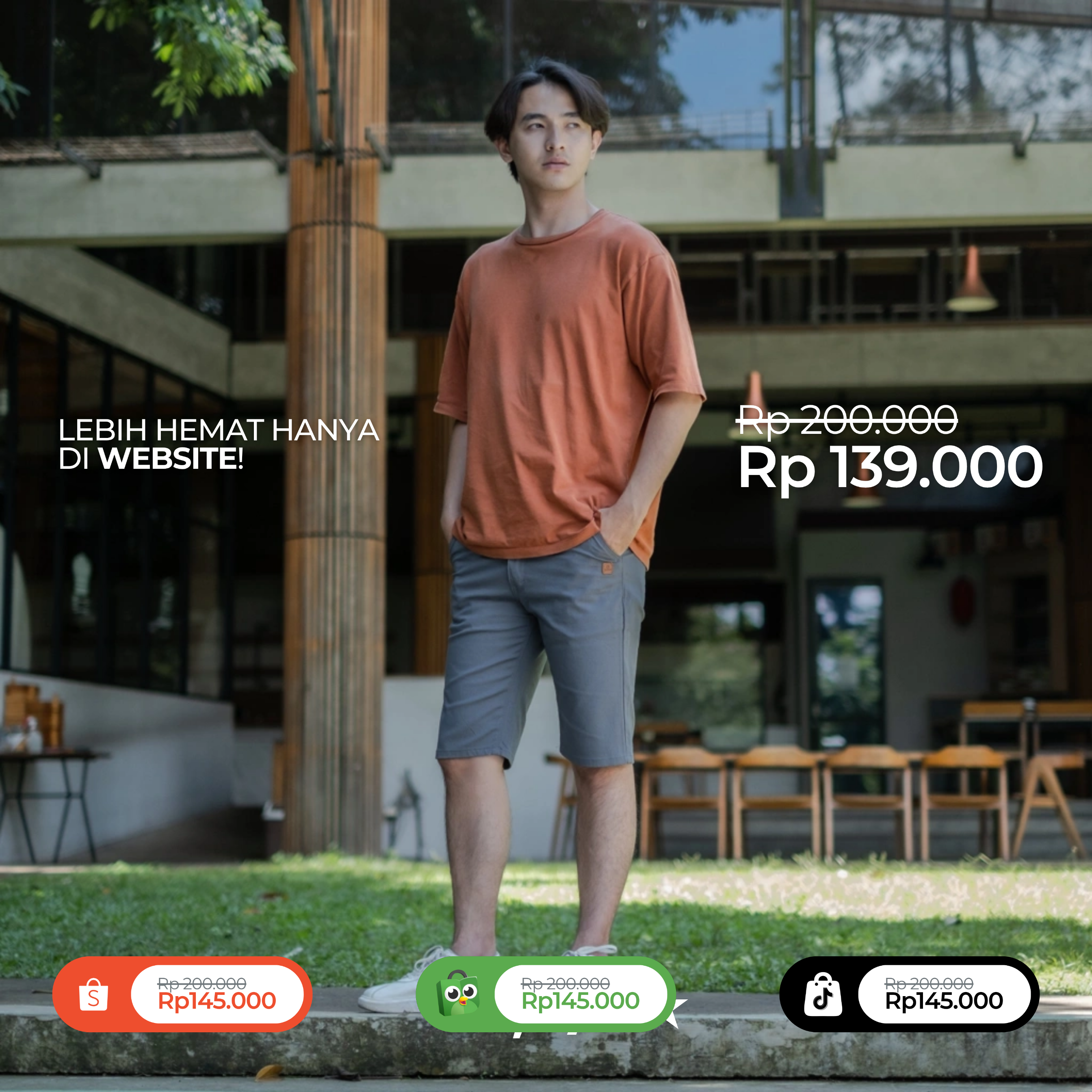 Celana Chino Pendek Original