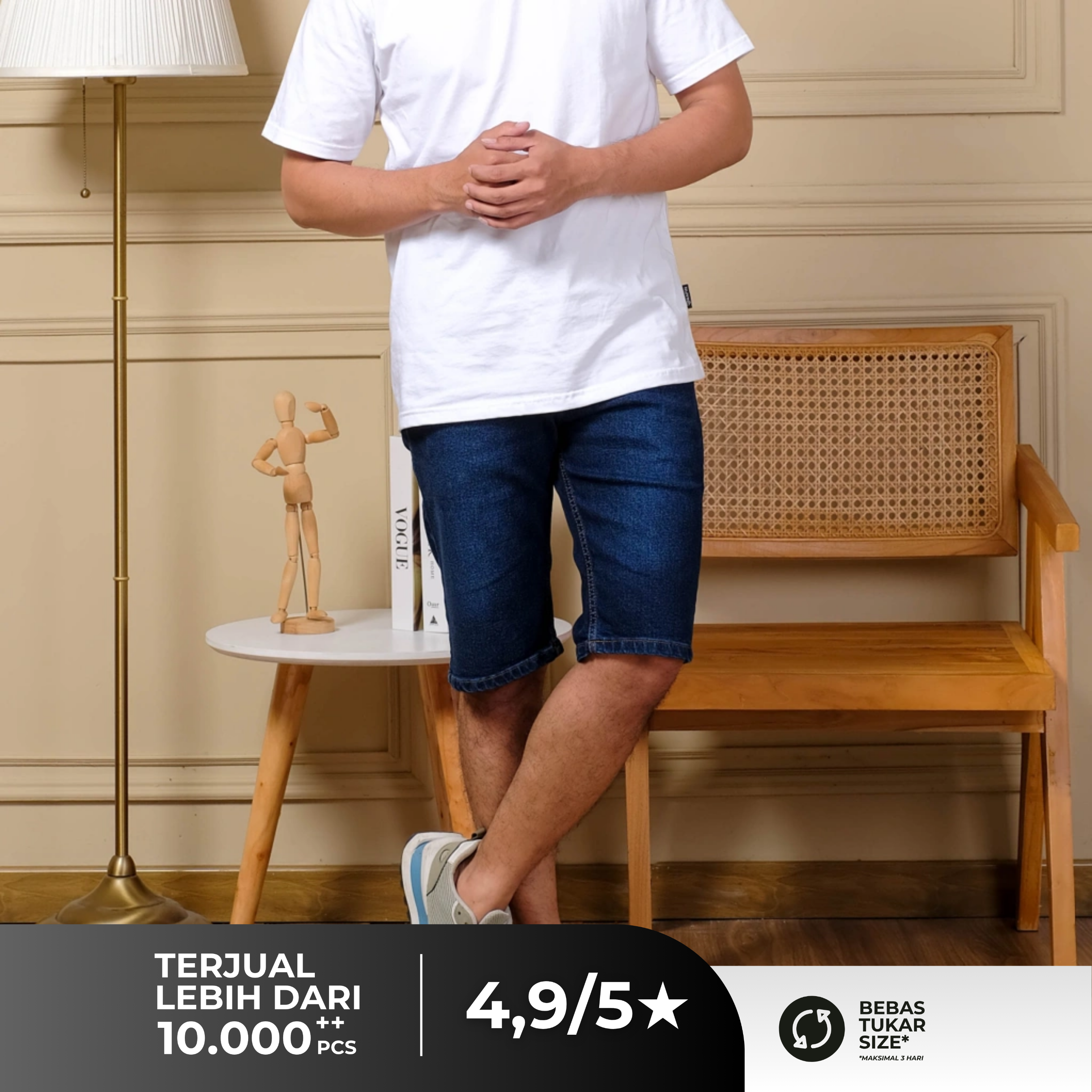 Celana Jeans Pendek Pria