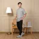 Baju Koko Pria Lengan Pendek Dewasa Zayn - Kemeja Koko Baju Pakaian Muslim Pria