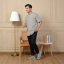Baju Koko Pria Lengan Pendek Dewasa Zayn - Kemeja Koko Baju Pakaian Muslim Pria