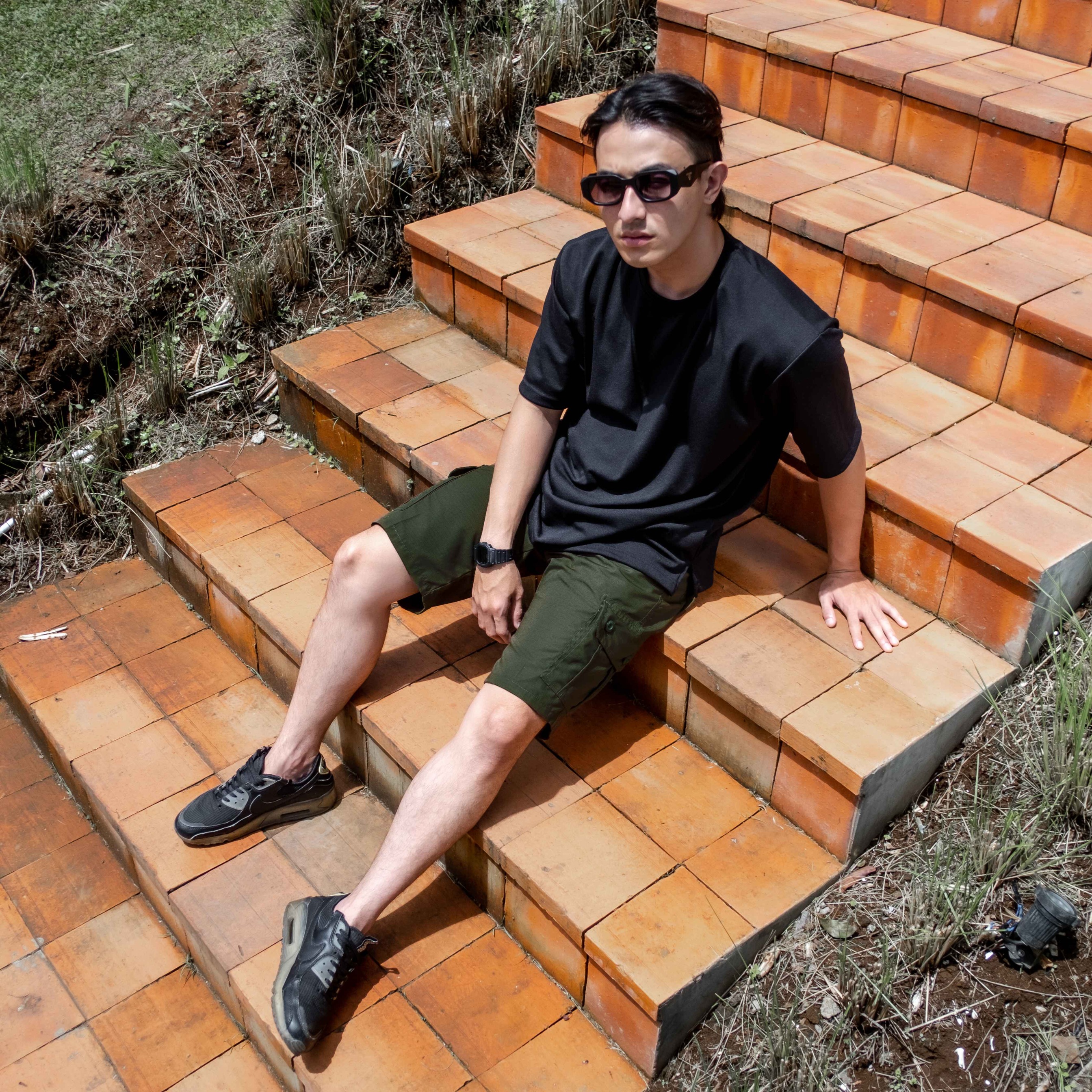 Celana Cargo Pendek Pria Trinity Pinggang Karet - Short Cargo Pants
