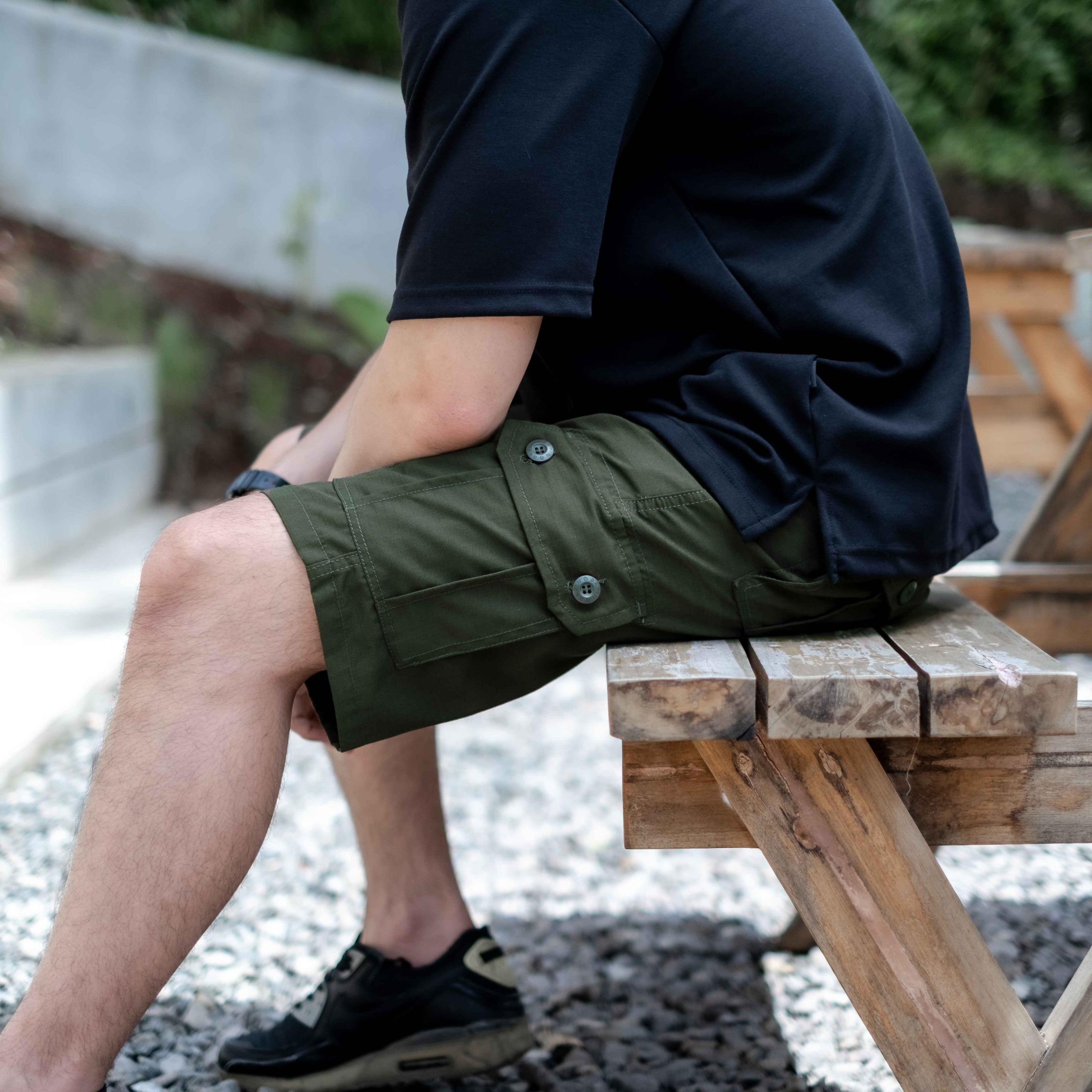 Celana Cargo Pendek Pria Trinity Pinggang Karet - Short Cargo Pants