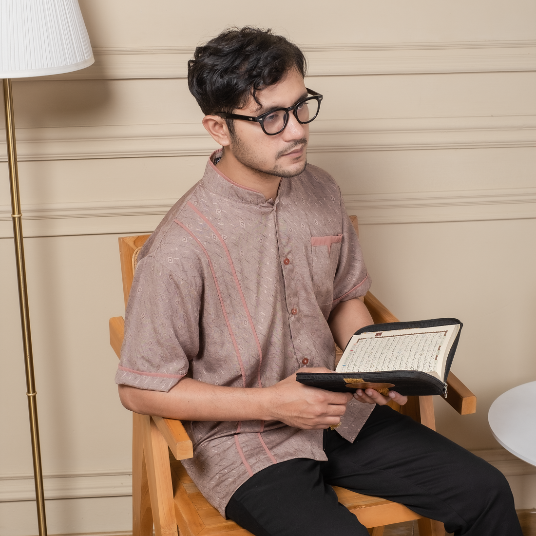 Baju Koko Pria Lengan Pendek Dewasa Zayn - Kemeja Koko Baju Pakaian Muslim Pria