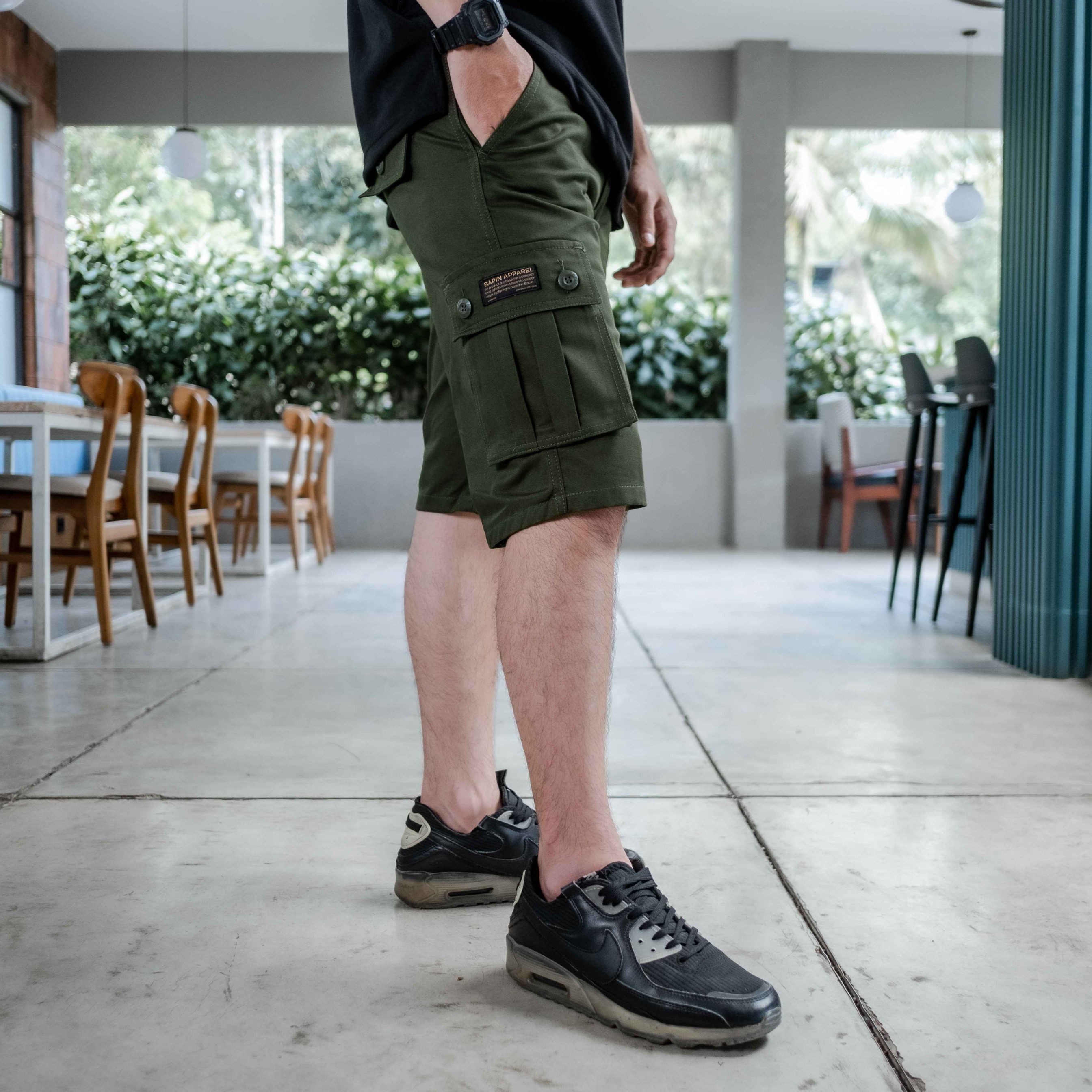 Celana Cargo Pendek Pria Iron - Short Cargo Pants