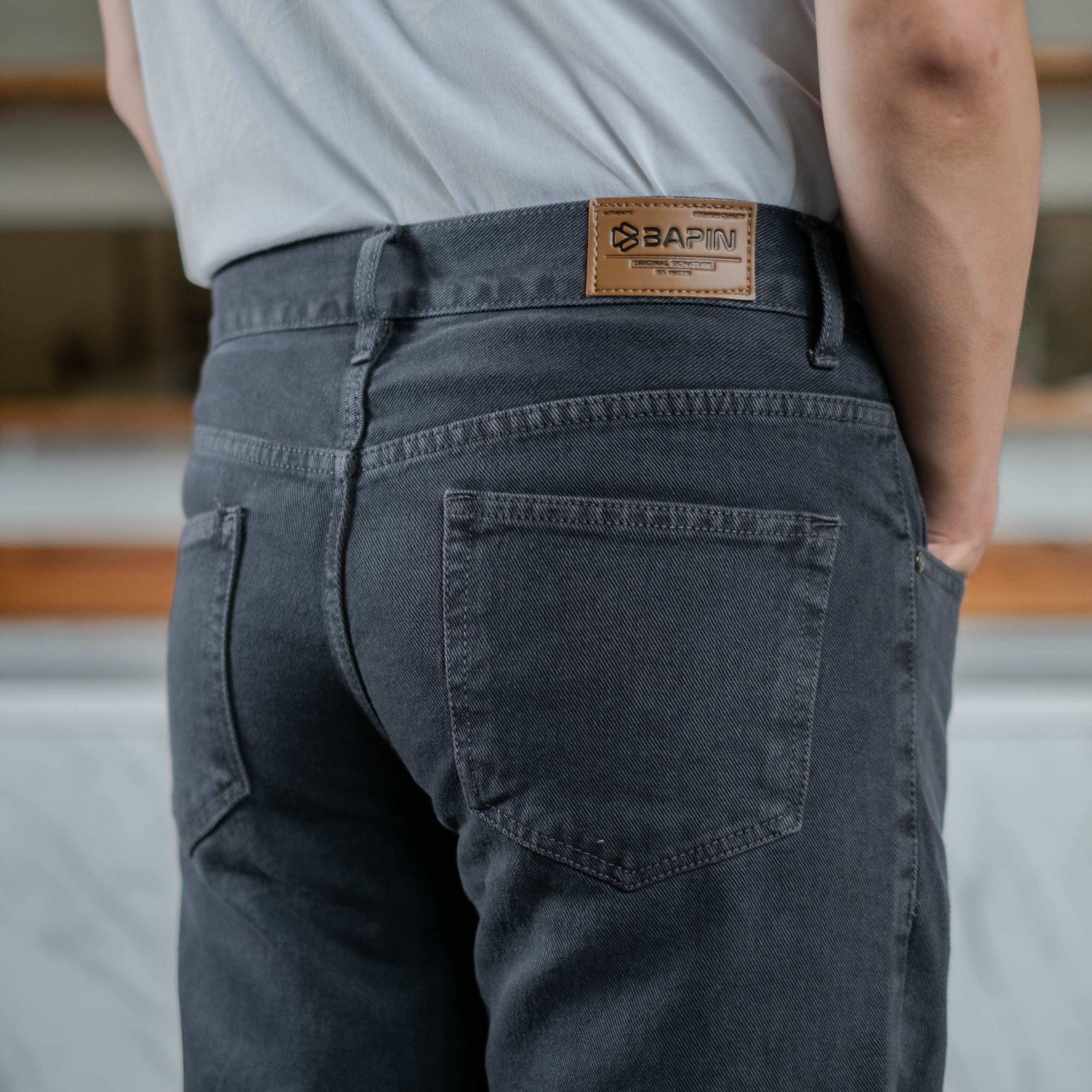 Celana Jeans Reguler Pria - Basic Long Denim Pants Standar