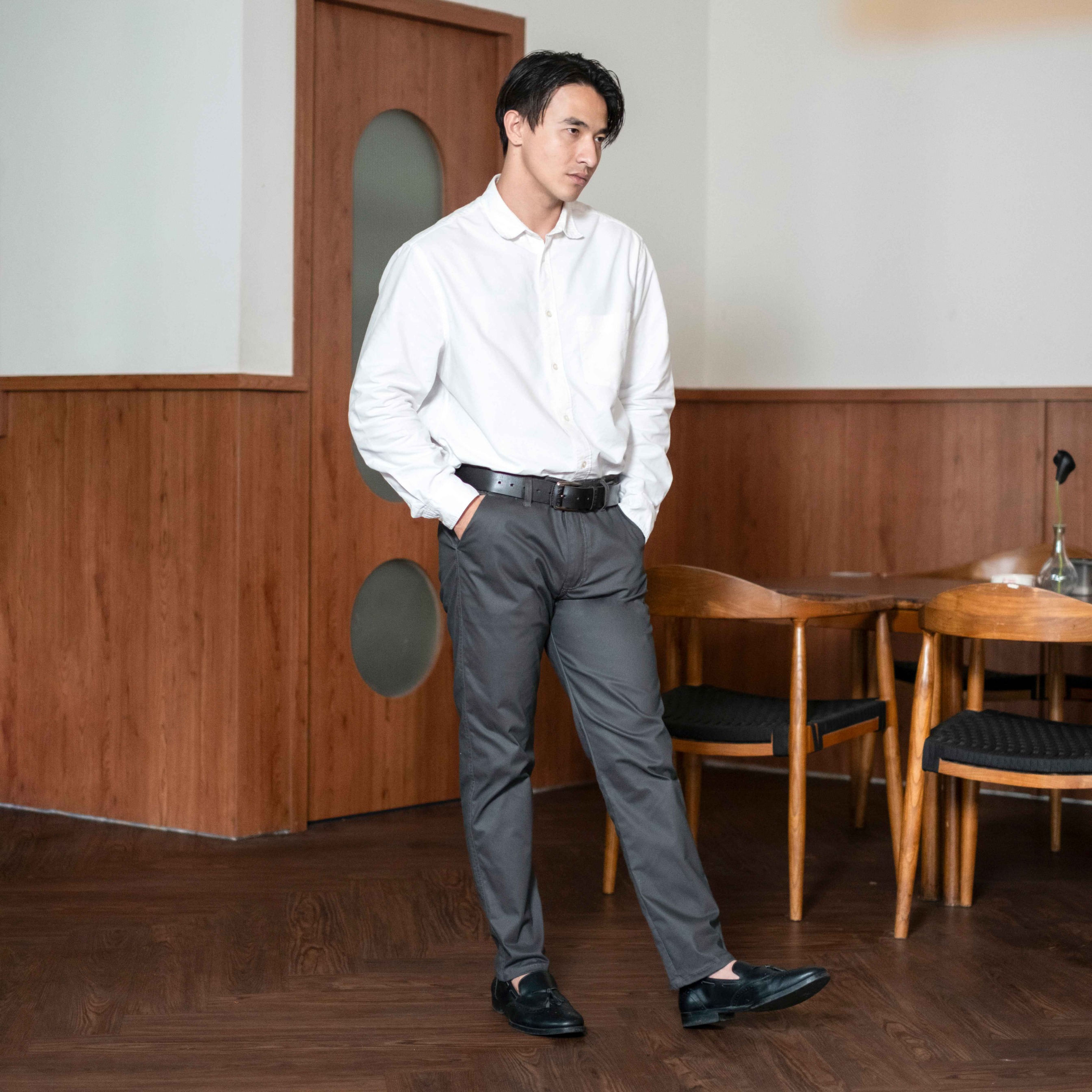 Celana Chino Panjang Pria Slimfit Stretch Aerio - Chino Long Pants