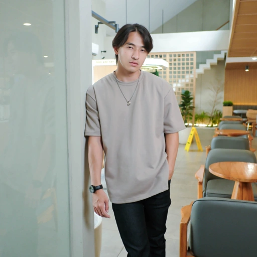 Image of Kaos Oversize Pria Elixio - Baju Kaos Pria Polos