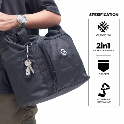 Image of Tas Classy Totebag - Tas Slingbag Laptop Kerja Kuliah Pria Wanita