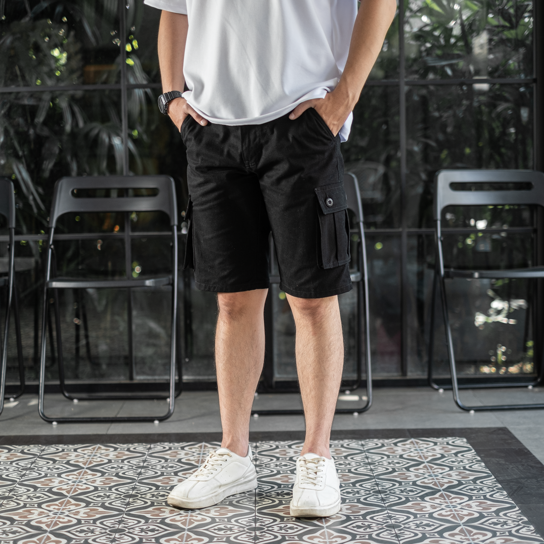 Celana Cargo Pendek Pria Iron - Short Cargo Pants
