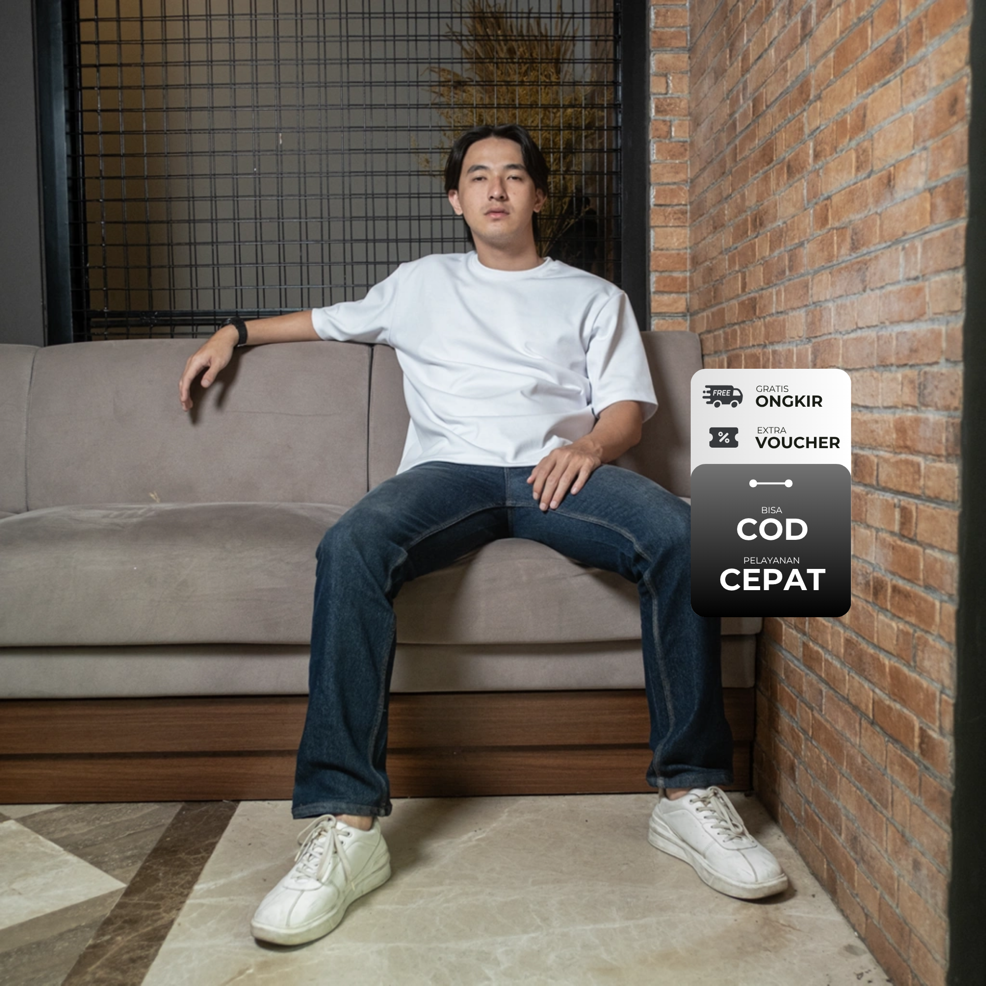 Celana Jeans Panjang Pria Ocean - Long Denim Pants