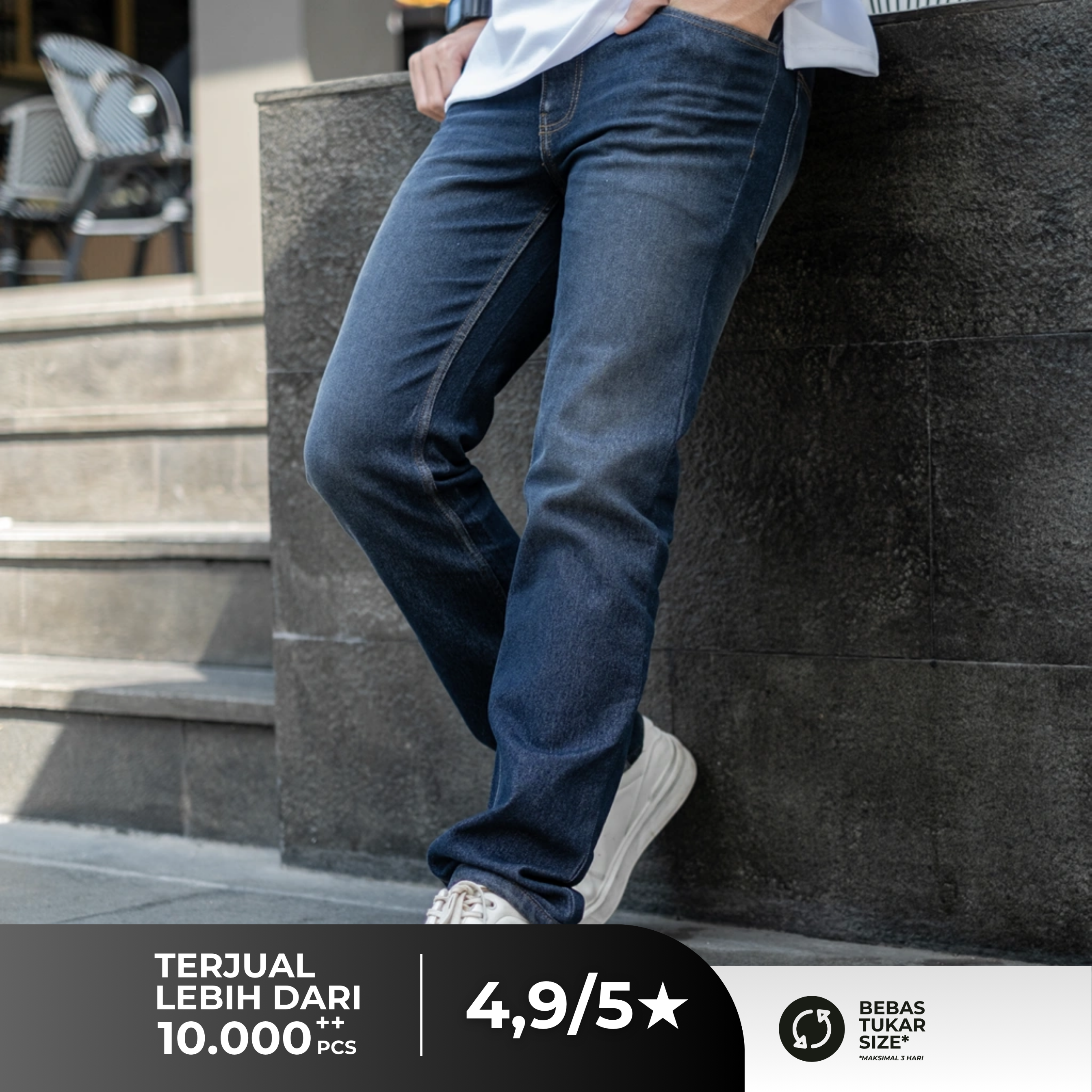 Celana Jeans Panjang Pria Ocean - Long Denim Pants