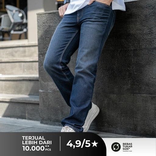 Image of Celana Jeans Panjang Pria Ocean - Long Denim Pants