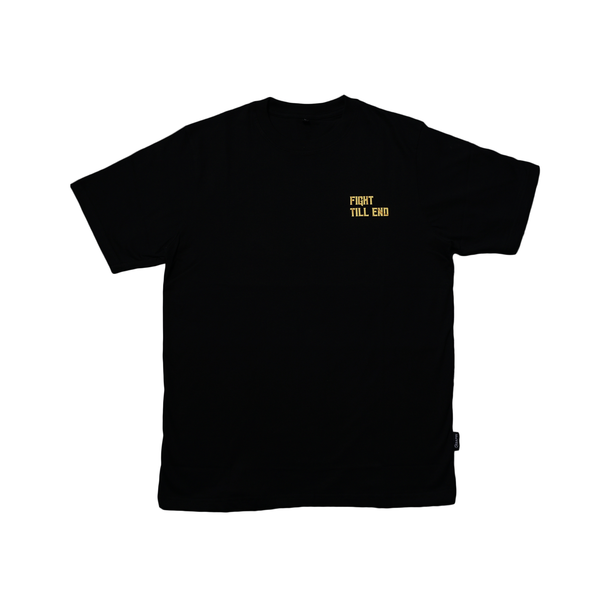 T-Shirt Fight Till End Black - Kaos Distro Pria Lengan Pendek