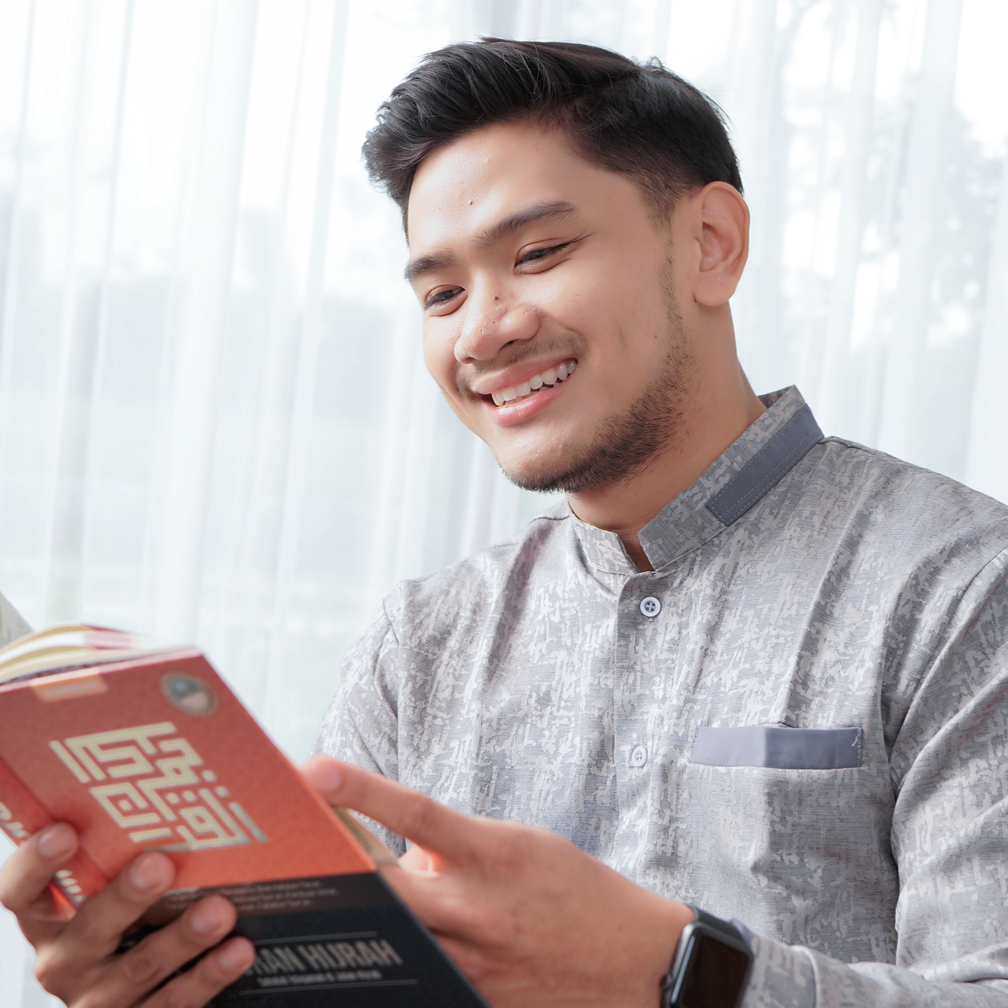 Baju Koko Pria Lengan Panjang Qavi - Kemeja Koko Baju Muslim Pria Dewasa