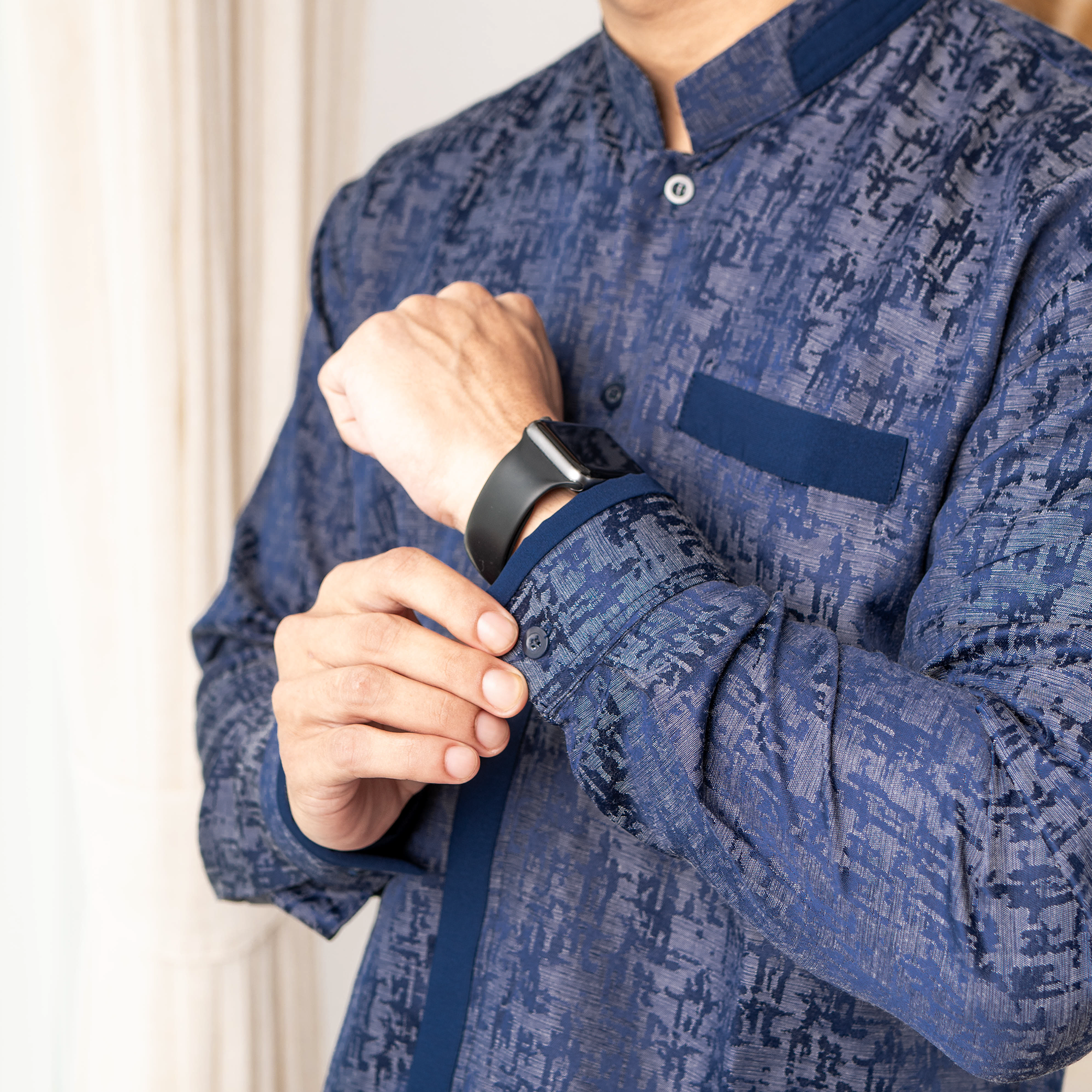 Baju Koko Pria Lengan Panjang Qavi - Kemeja Koko Baju Muslim Pria Dewasa
