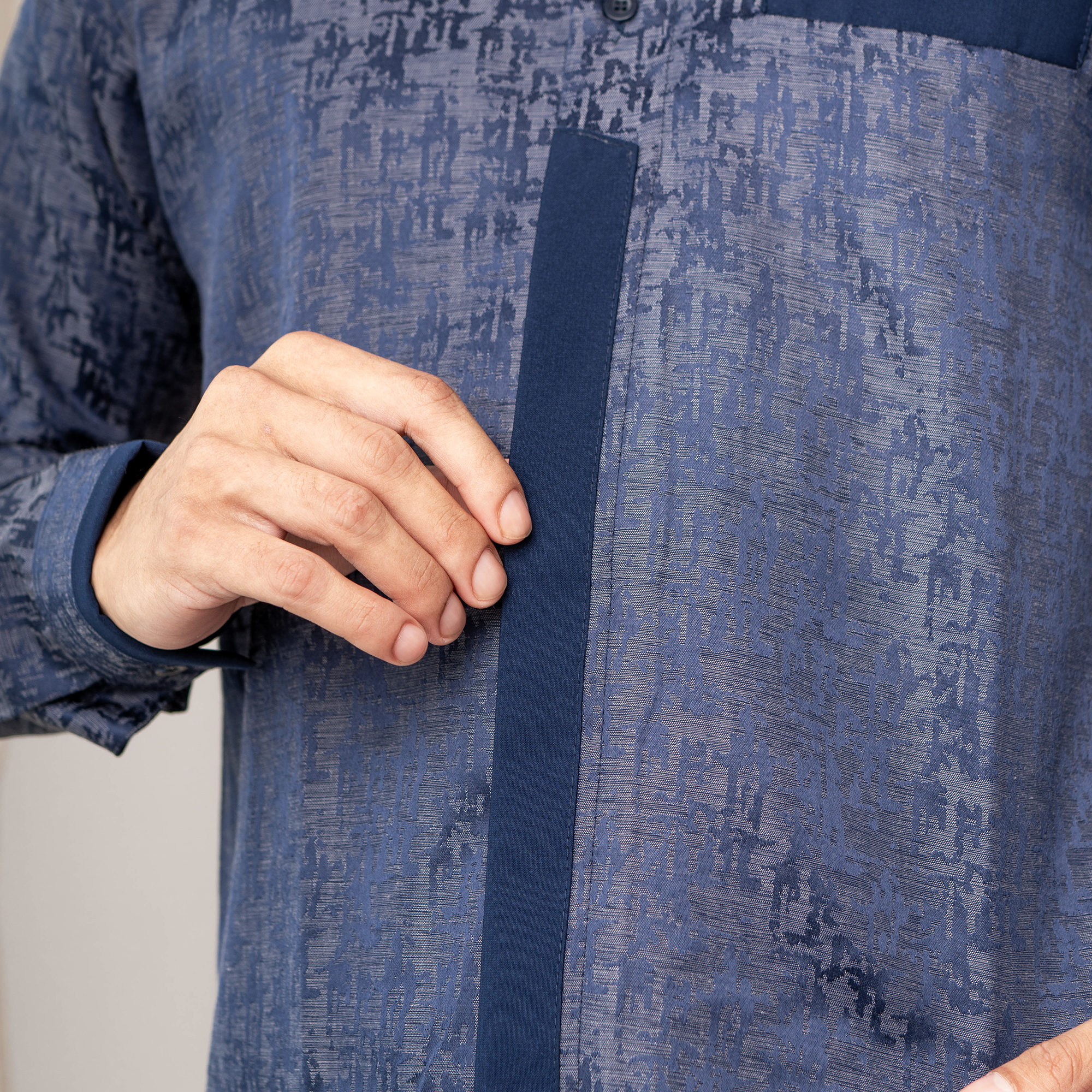 Baju Koko Pria Lengan Panjang Qavi - Kemeja Koko Baju Muslim Pria Dewasa