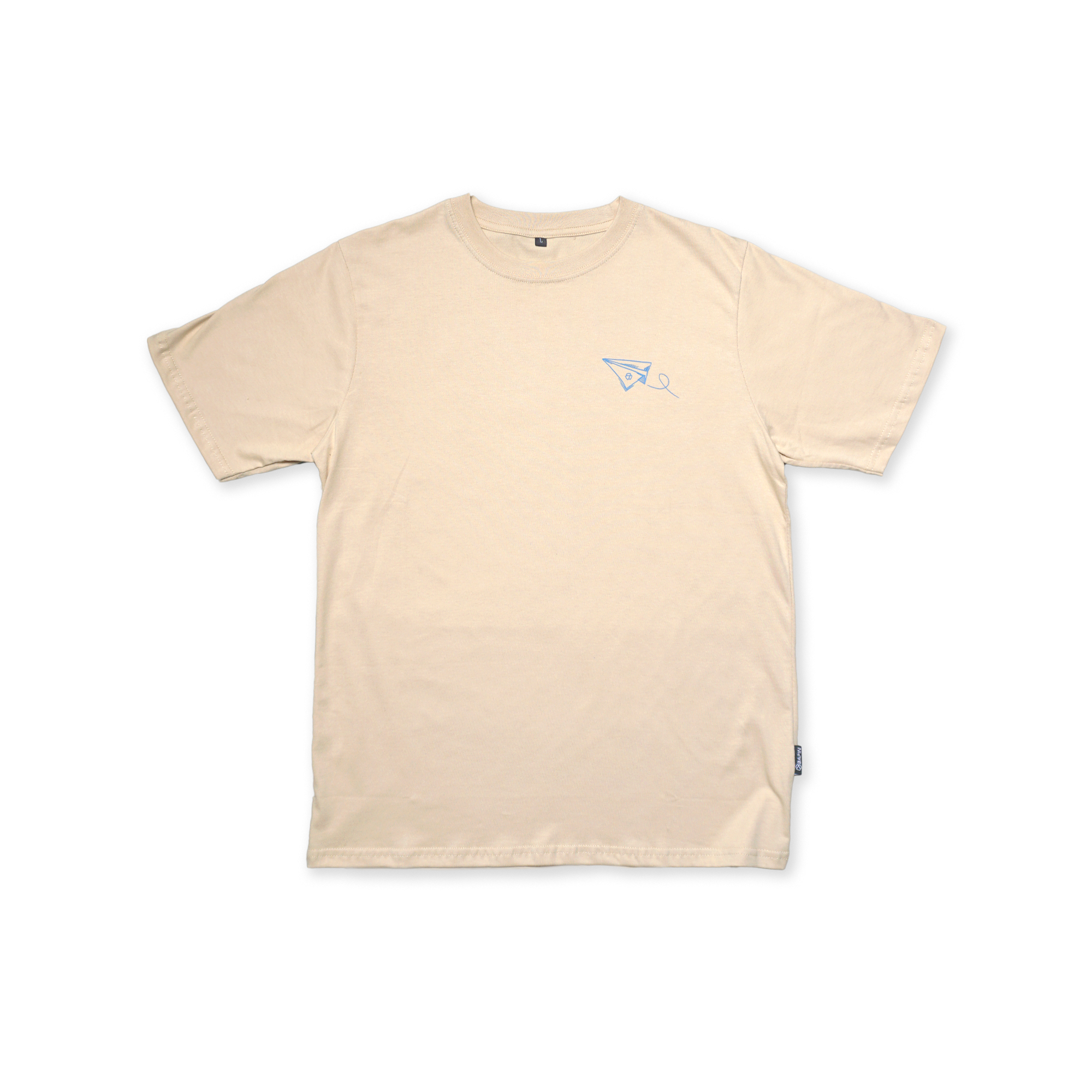T-Shirt Learning Zone Cream - Kaos Distro Pria Lengan Pendek