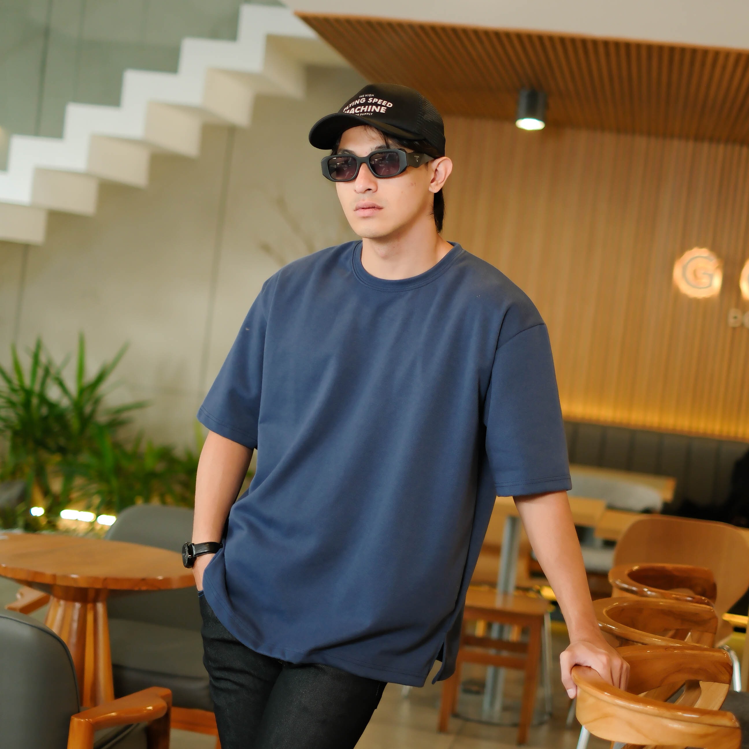 Kaos Oversize Pria Elixio - Baju Kaos Pria Polos