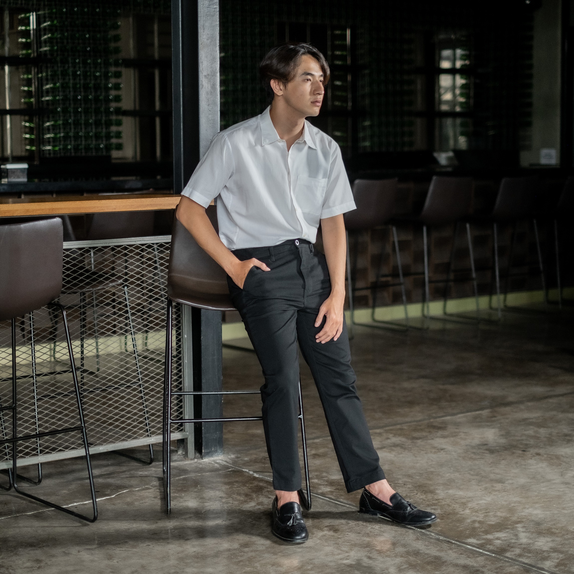 Celana Nerro Ankle Pants Pria