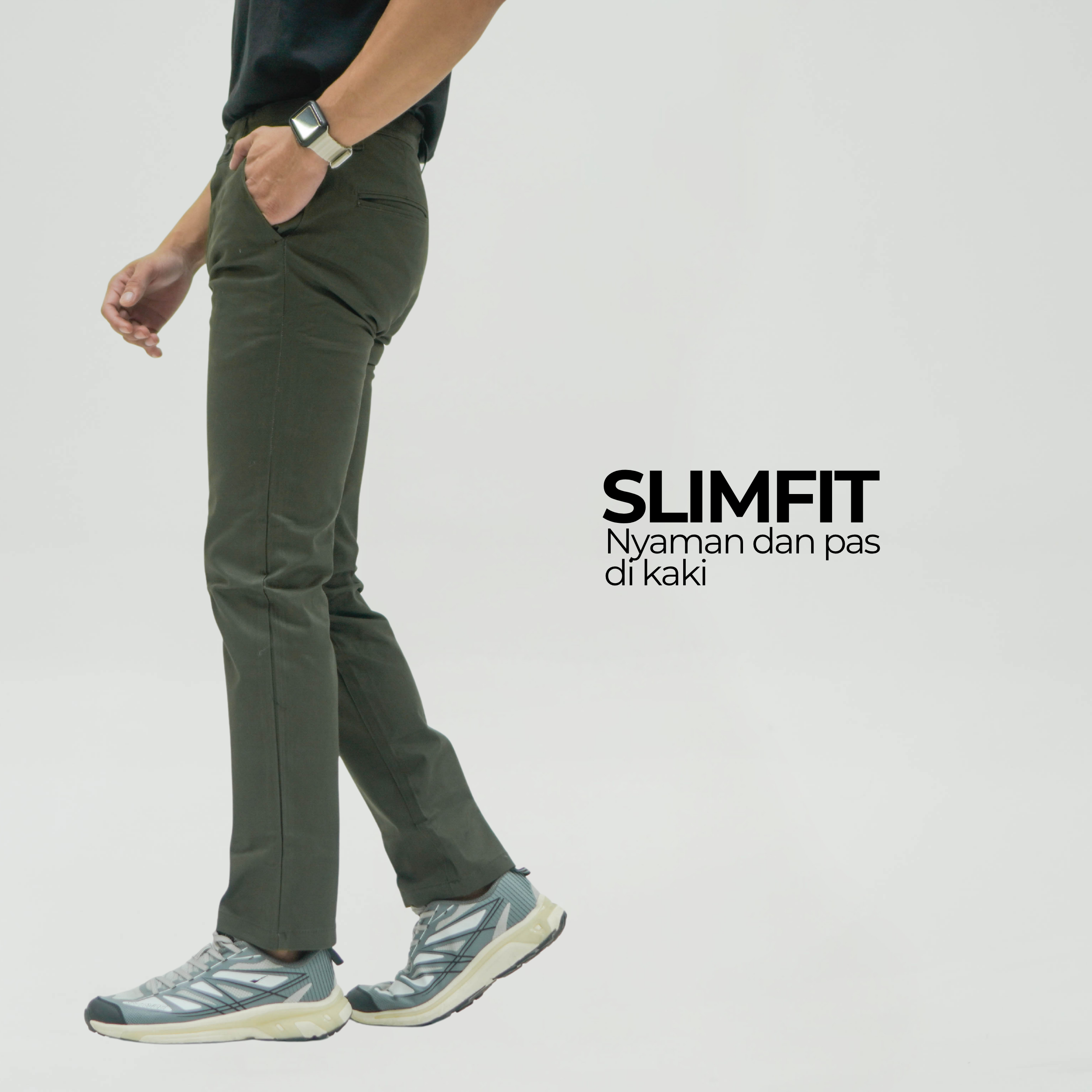 Celana Chino Panjang Pria Premium Slimfit Stride - Chinos Long Pants Stretch