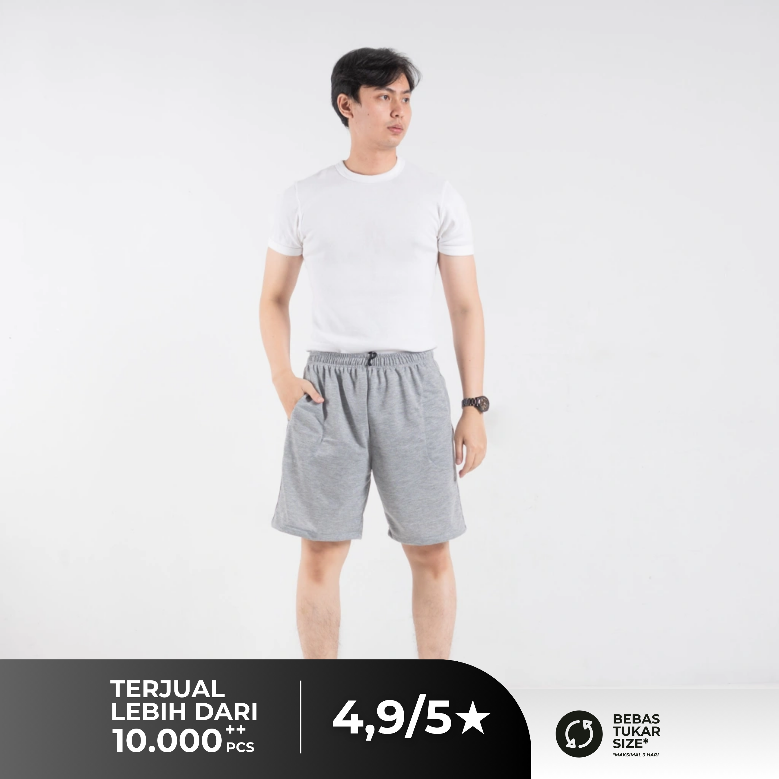 Celana Pendek Boxer Pria - Terry Short Pants