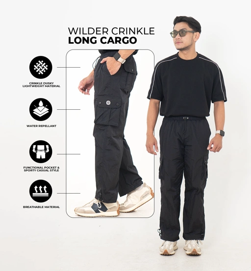 Image of Celana Cargo Panjang Pria Parasut Wilder - Long Pants Cargo Casual Regulerfit
