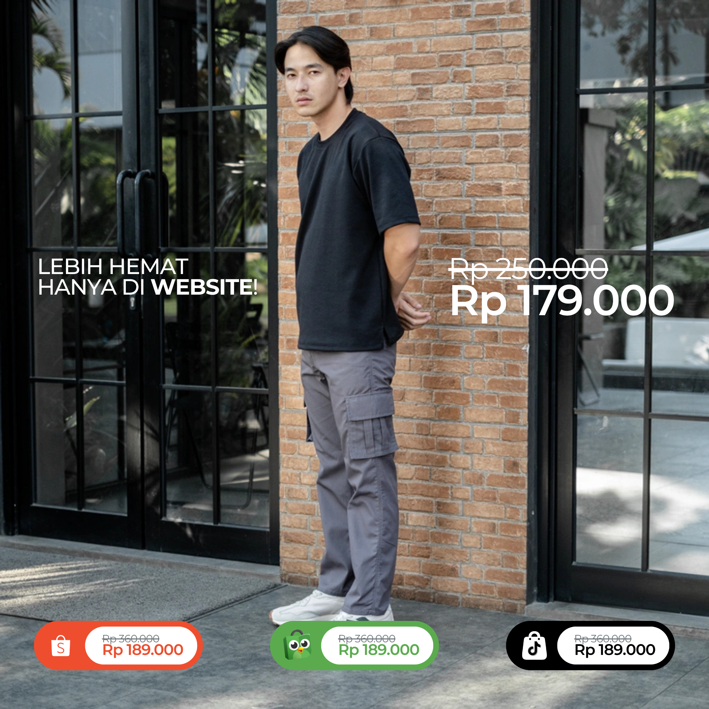 Celana Cargo Panjang Pria Walky - Long Cargo Pants
