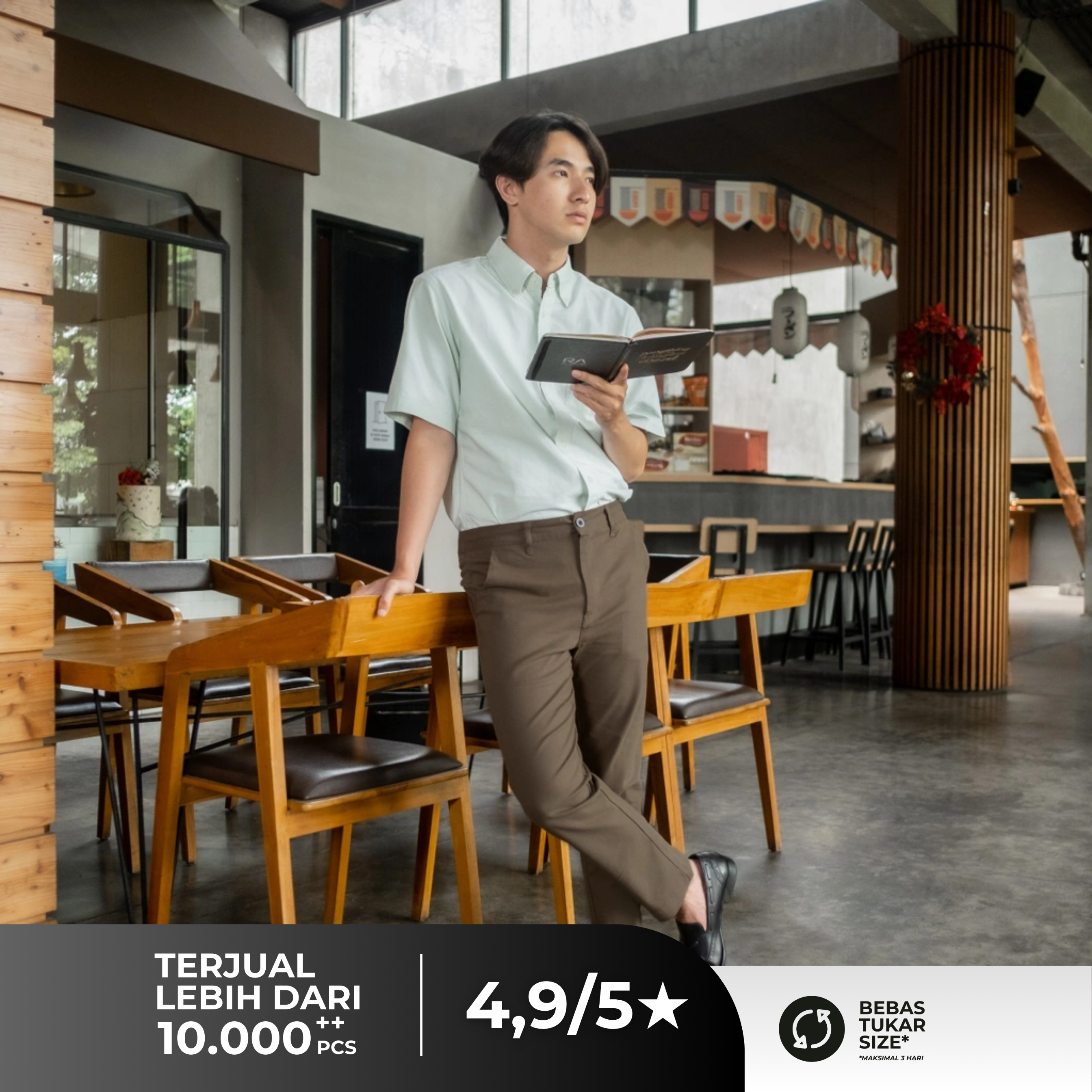 Celana Nerro Ankle Pants Pria