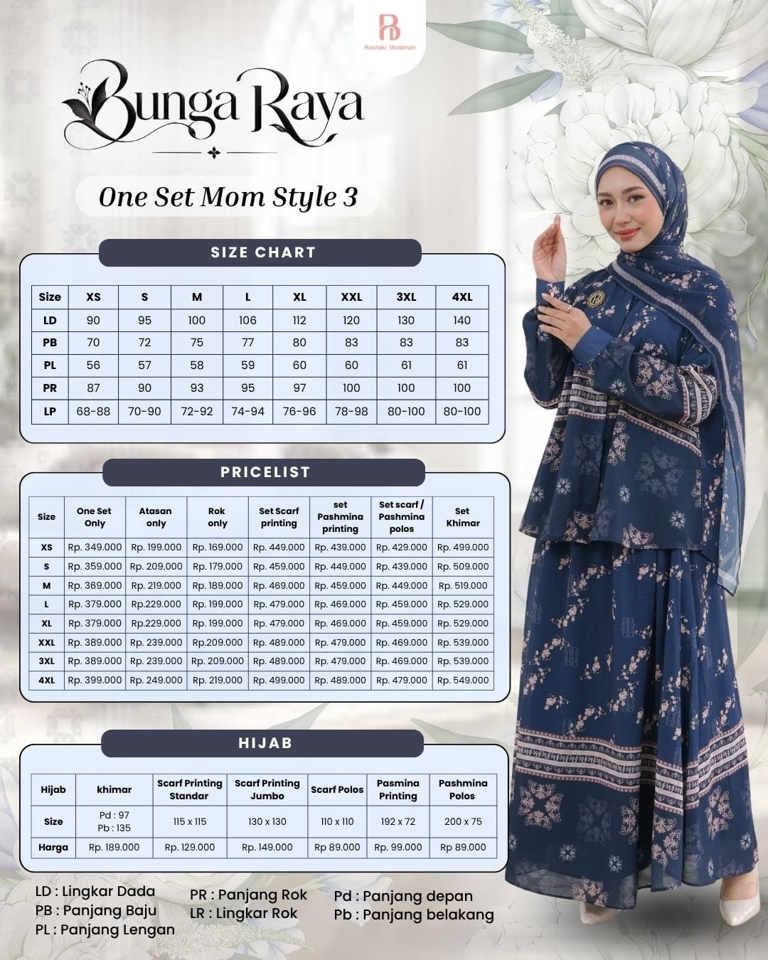 Sarimbit Bunga Raya - Oneset Mom Style 3
