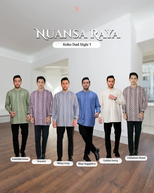 Image of KOKO DAD STYLE 1 (LENGAN PANJANG) - SARIMBIT NUANSA RAYA