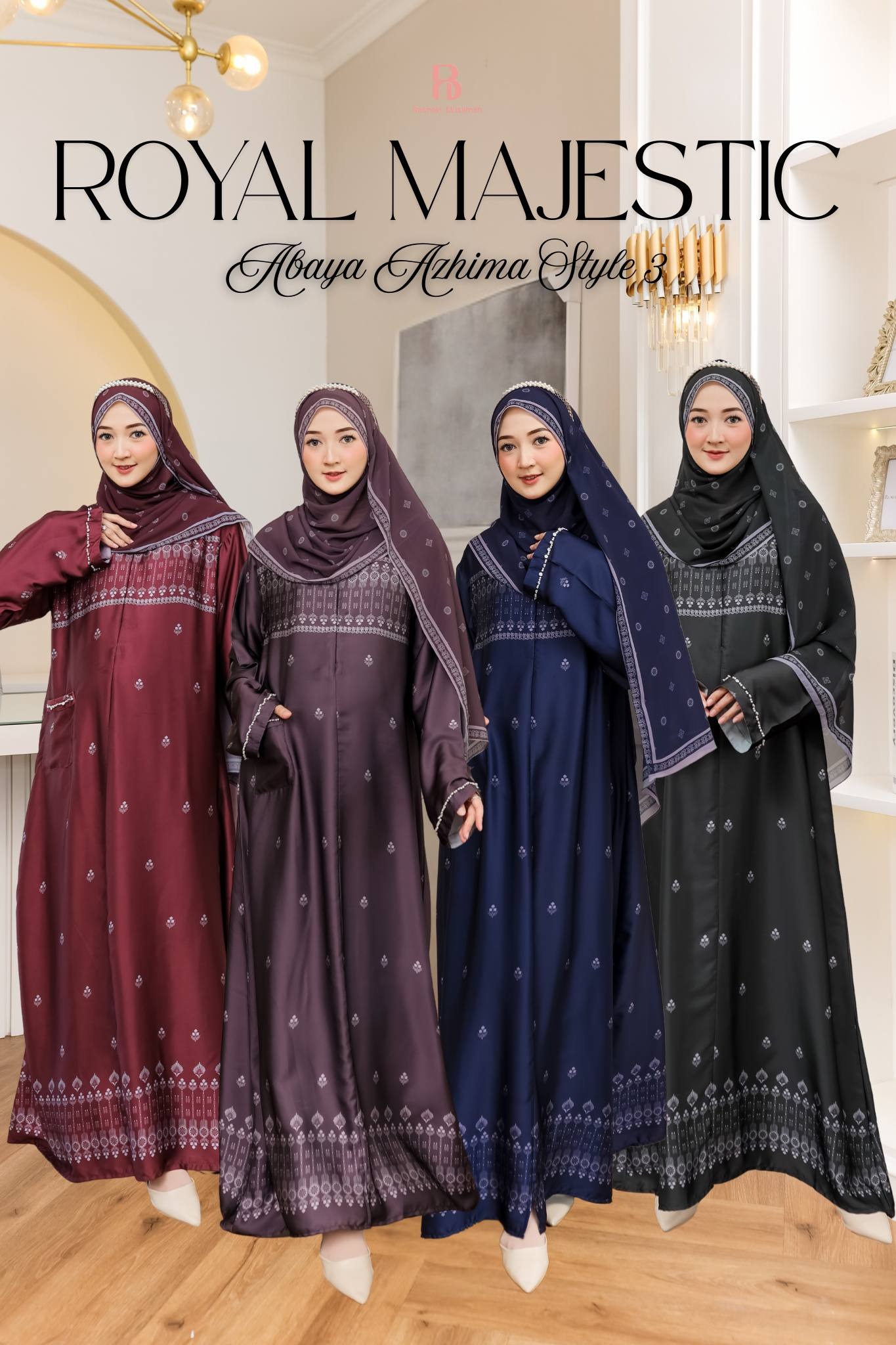 Abaya Azhima Style 3 | Sarimbit Royal Majestic