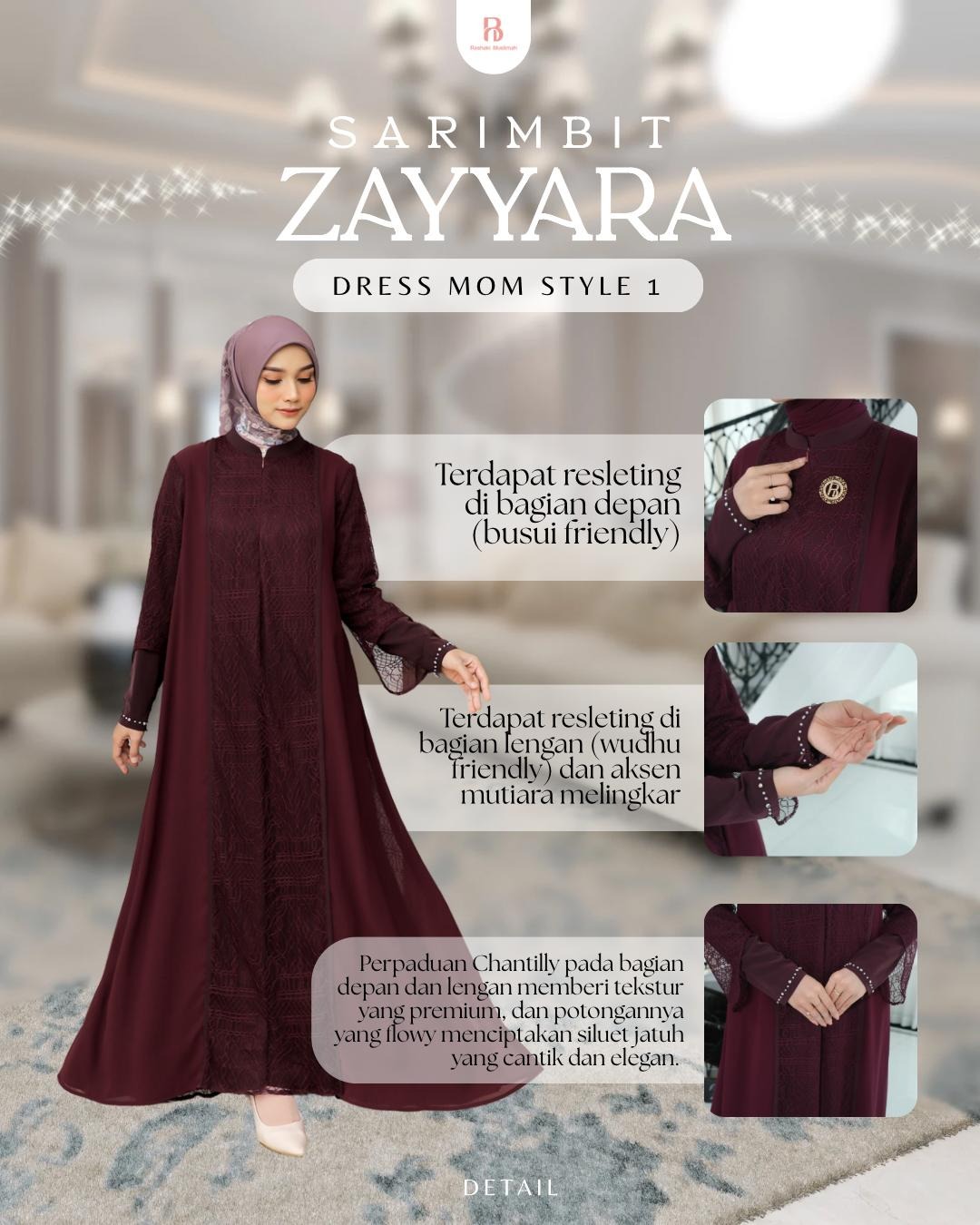 DRESS MOM STYLE 1 | SARIMBIT ZAYYARA