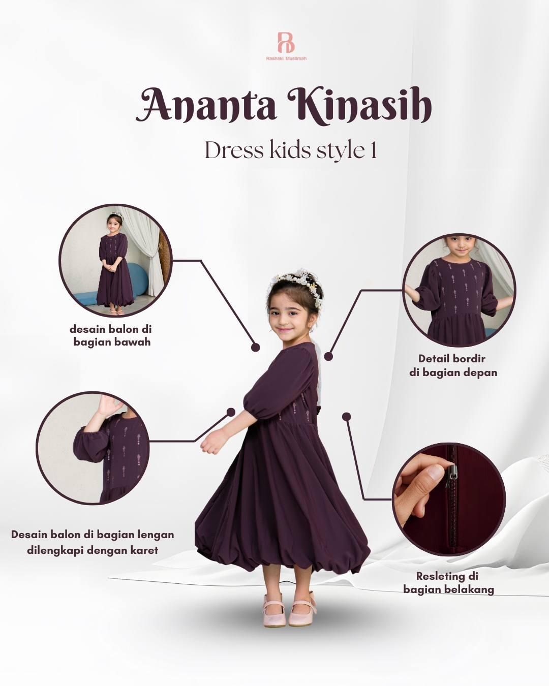 Dress Kids Style 1 | Sarimbit Ananta Kinasih