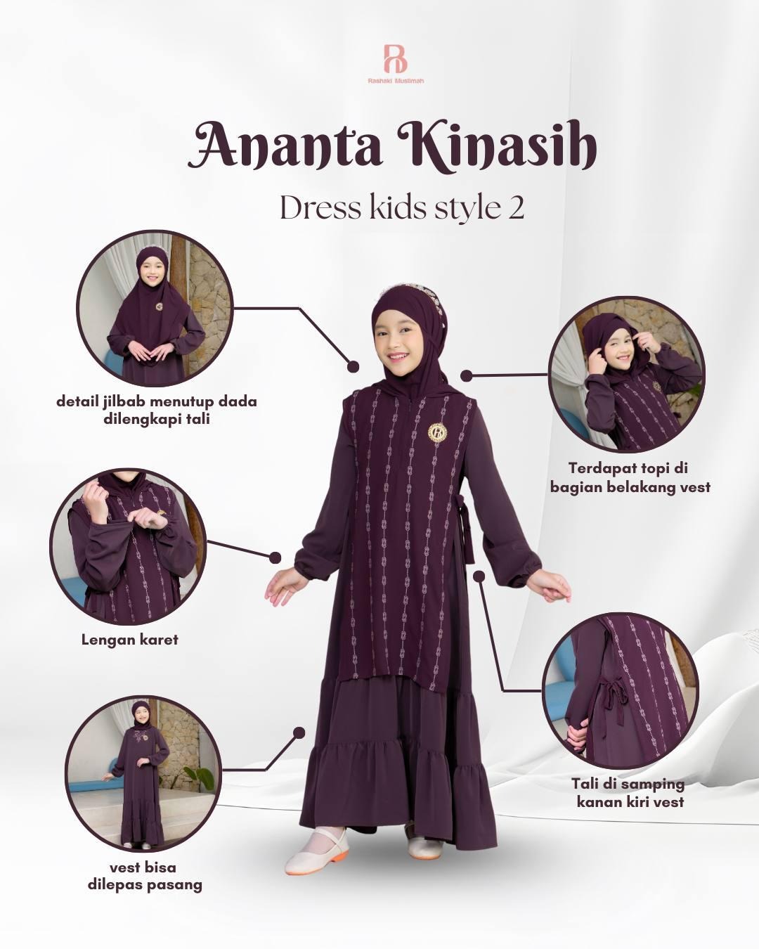 (Inner Only) Dress Kids Style 2  | Sarimbit Ananta Kinasih 