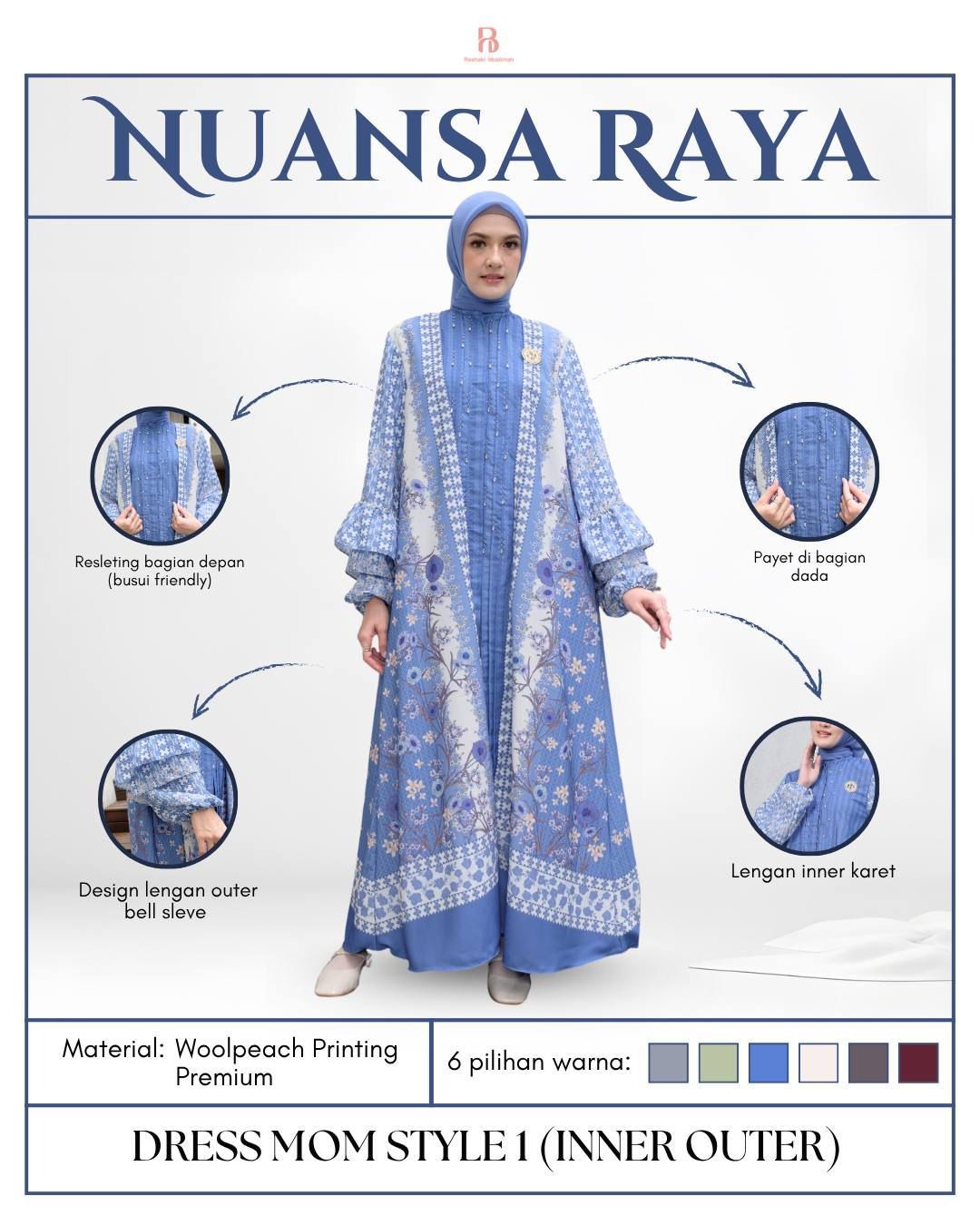 NUANSA RAYA - DRESS MOM STYLE 1 OUTER ONLY