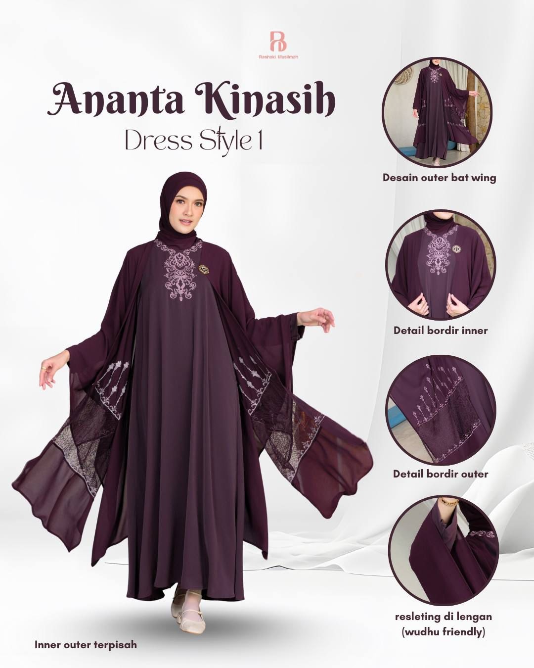 (INNER ONLY) DRESS MOM STYLE 1 | SARIMBIT ANANTA KINASIH