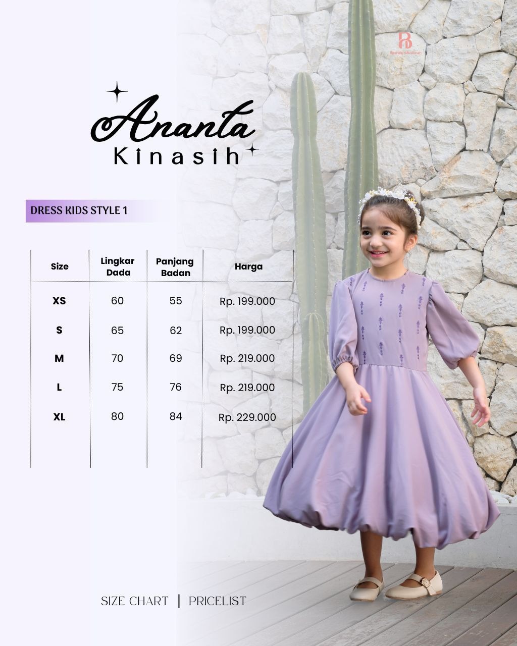 Dress Kids Style 1 | Sarimbit Ananta Kinasih