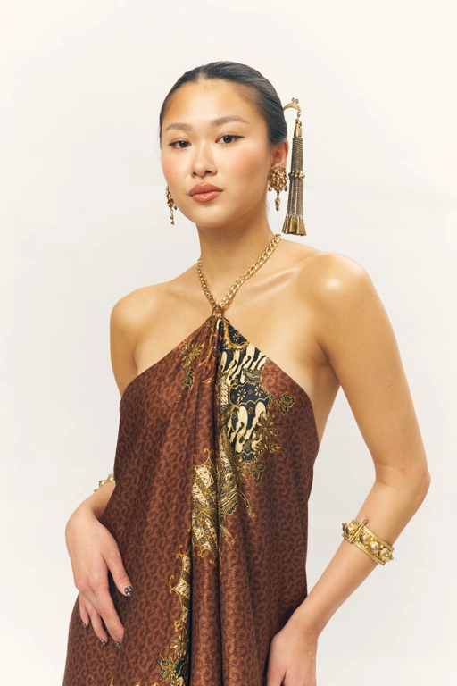 Image of ⁠Chained Batik Dress (Printed)