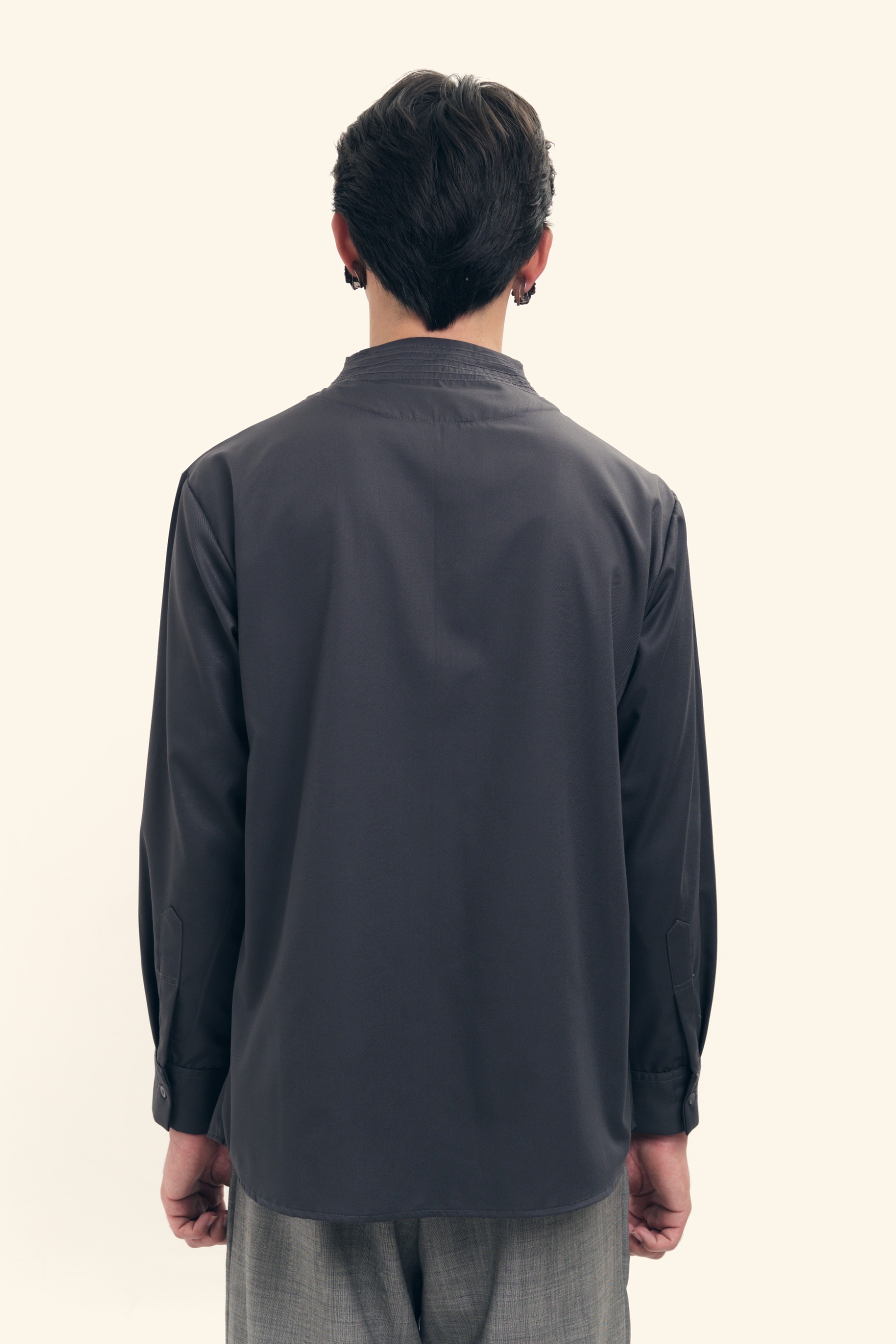  Chain Stitched Shirt in Silk Wool  