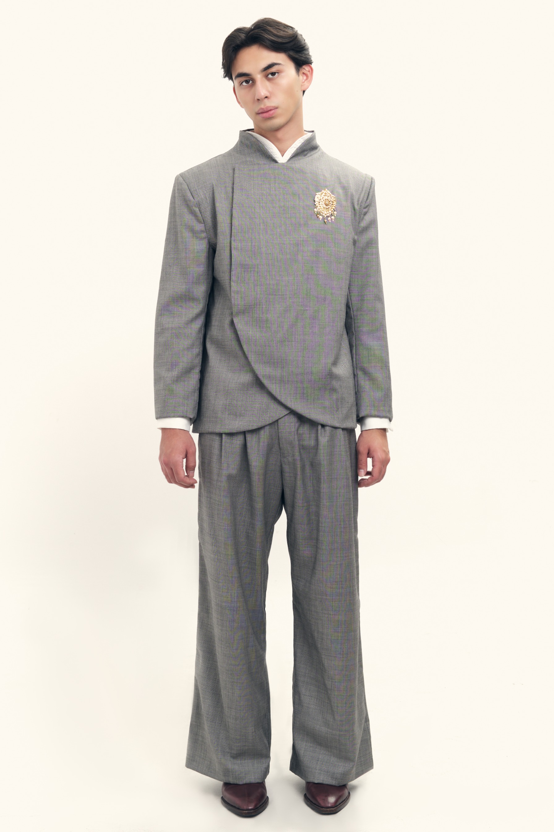   Loose Trousers in Wool 
