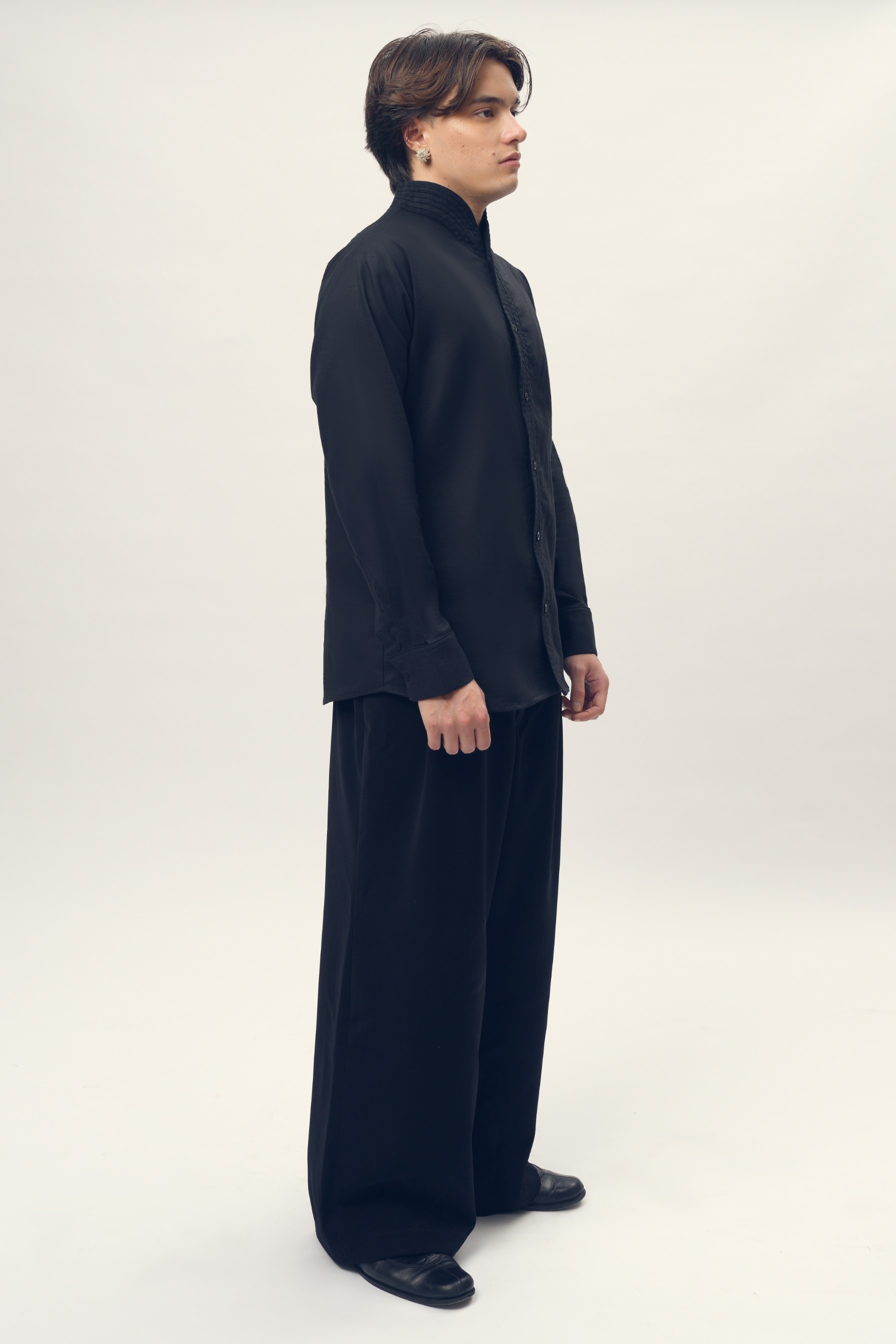 Loose Trousers in Wool 