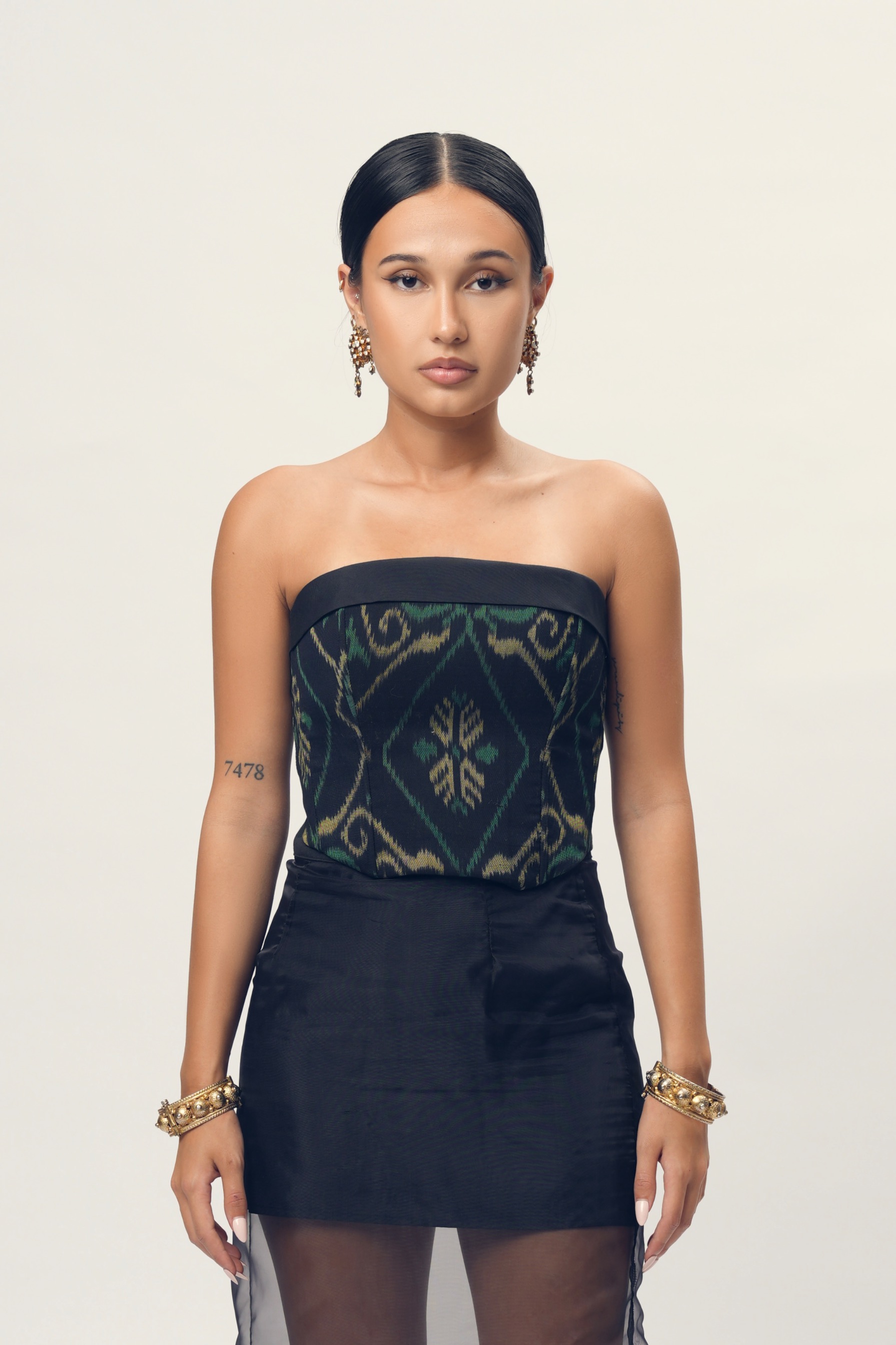 Traditional Tenun Bali Corset
