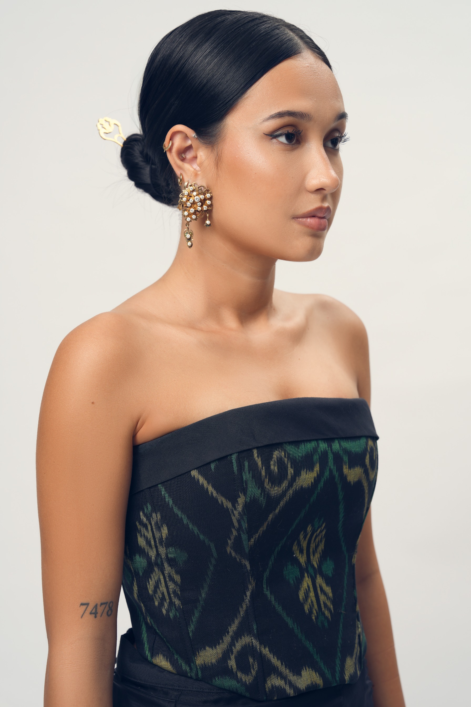 Traditional Tenun Bali Corset