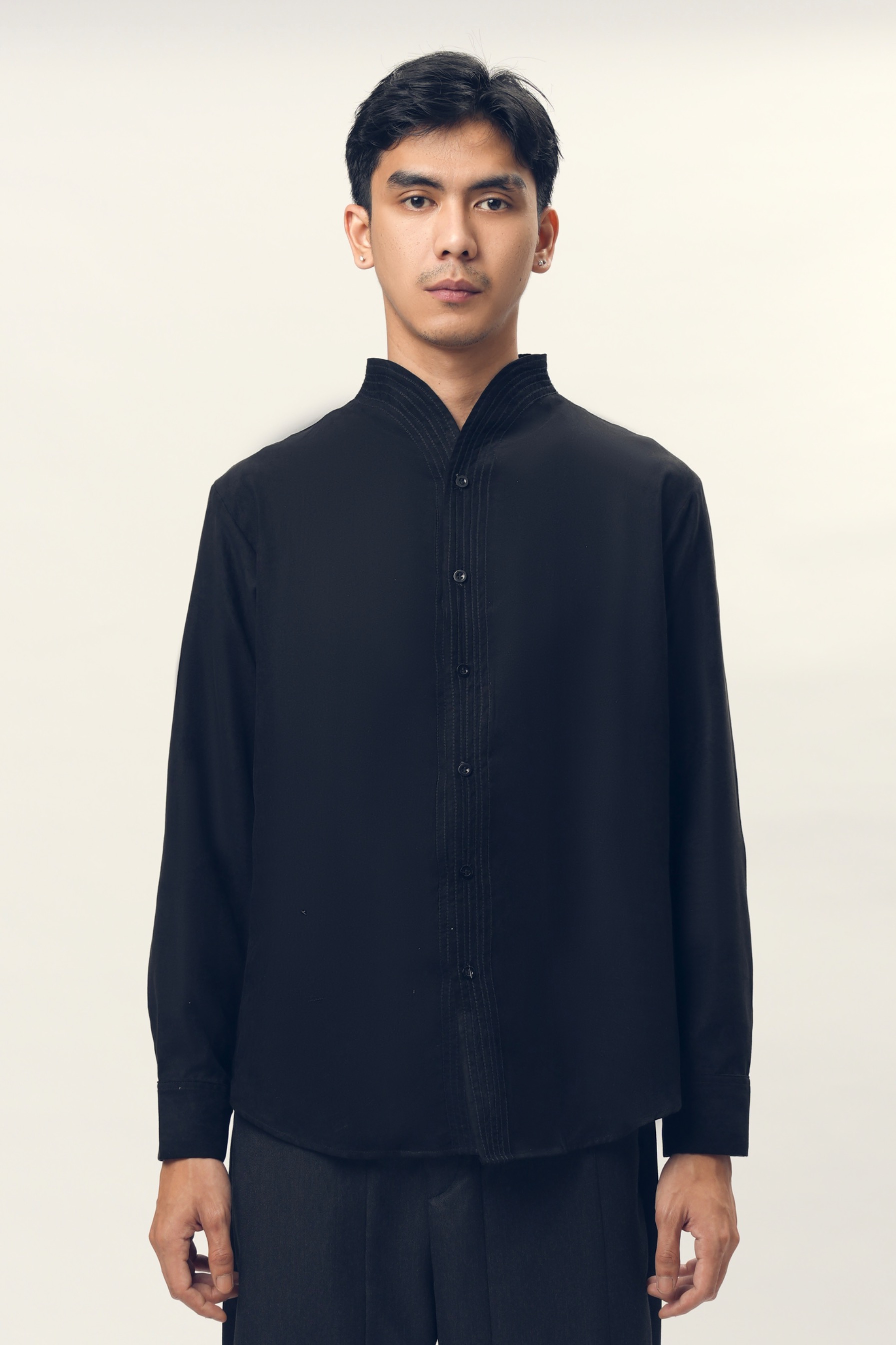 Chain Stitched Shirt in Velvet